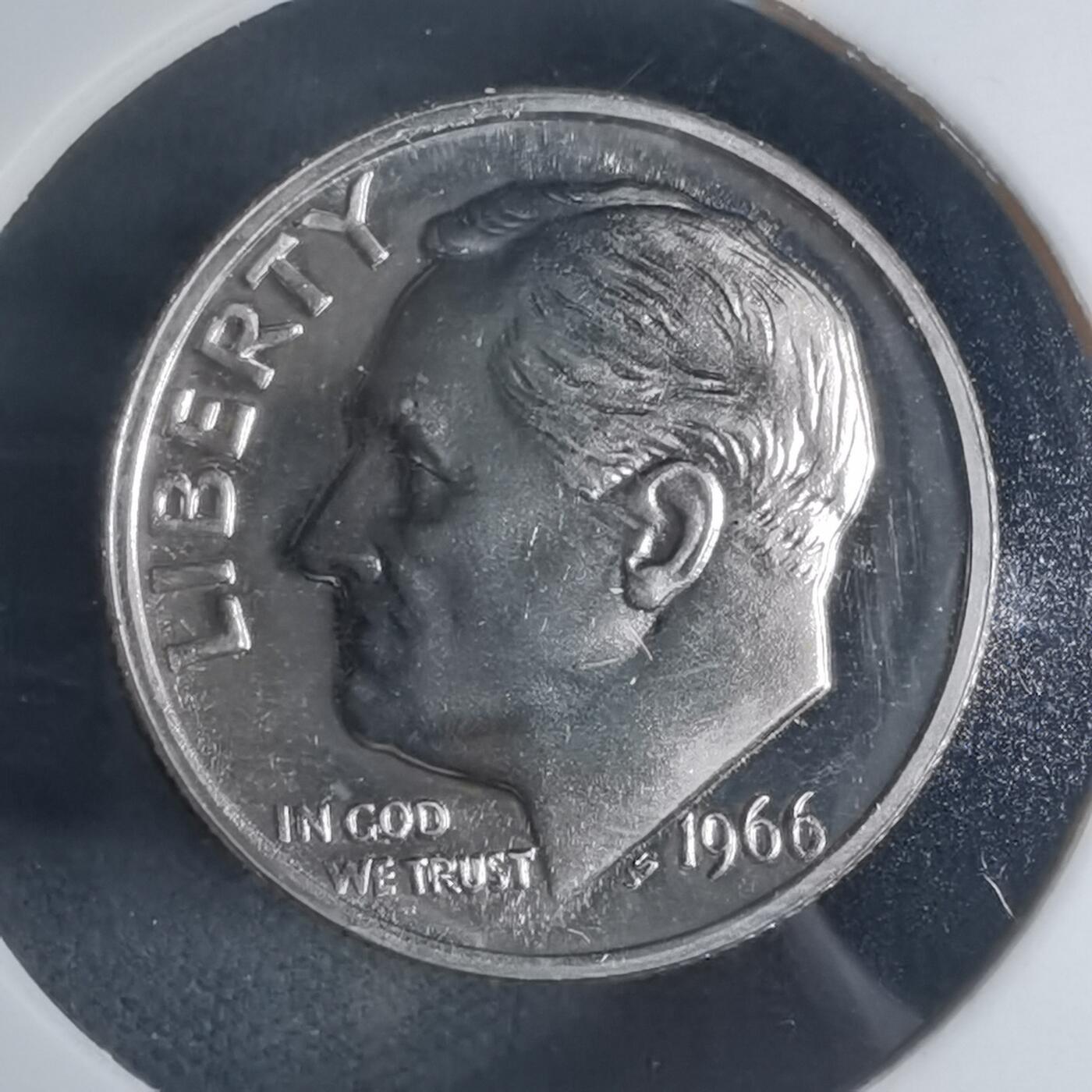 沼泽如烟--第943场 美国1966年十分精制币