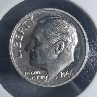 沼泽如烟--第943场 - 美国1966年十分精制币