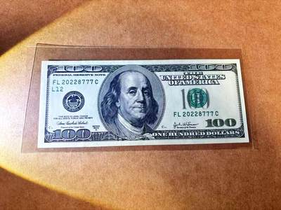 【Blue Auction】世界纸币精拍第767期——18级TOP拍卖/信誉/品质/专业/高效💫 - 【777豹子号】美国 2003年100美金 UNC-