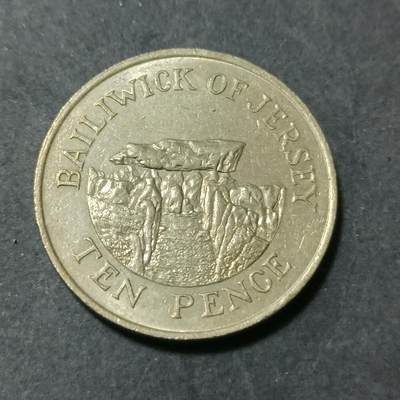 【游宝包邮场】蛇年第102期 英系国家硬币 - 泽西岛-10便士 1990年