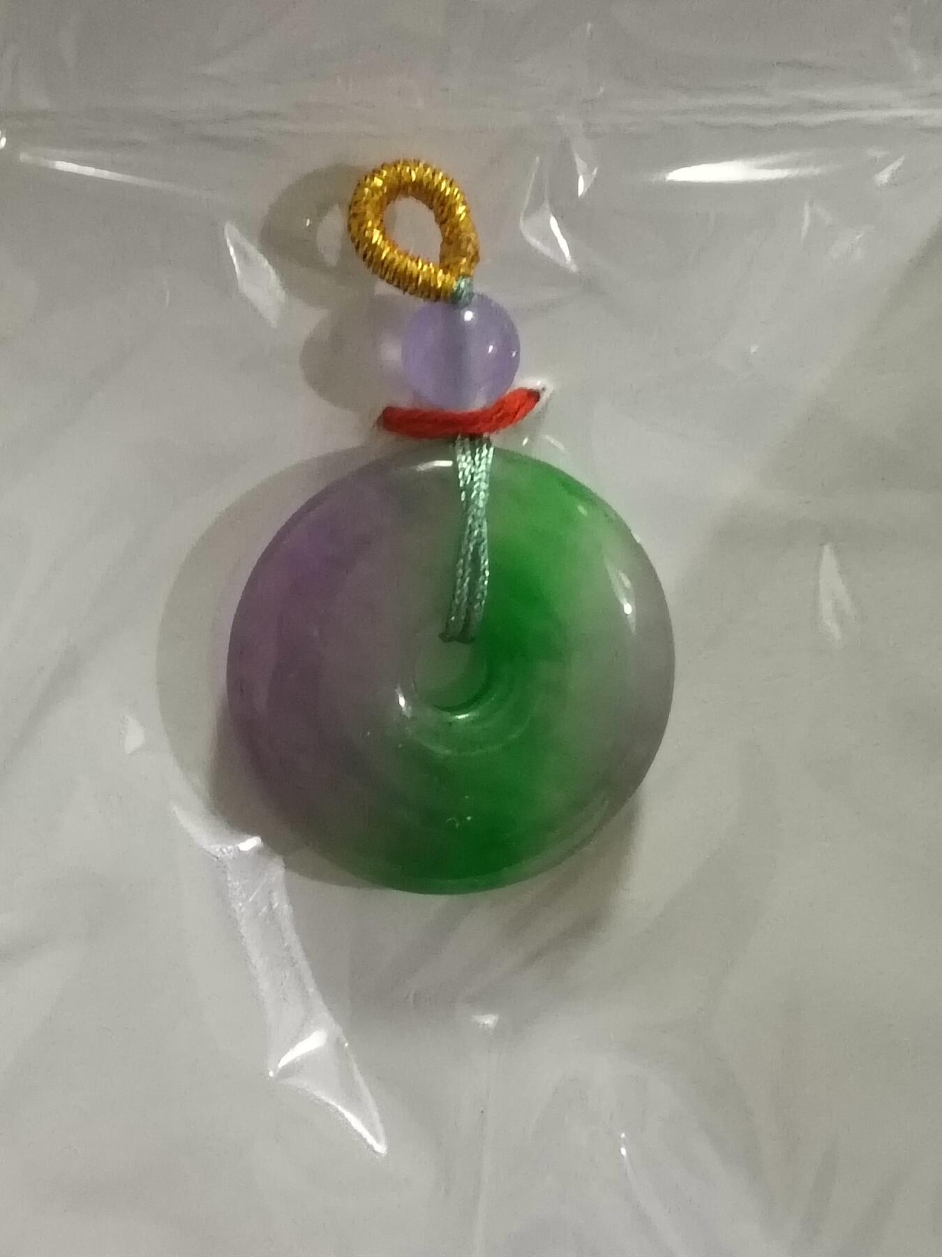 缅甸翡翠平安扣吊坠