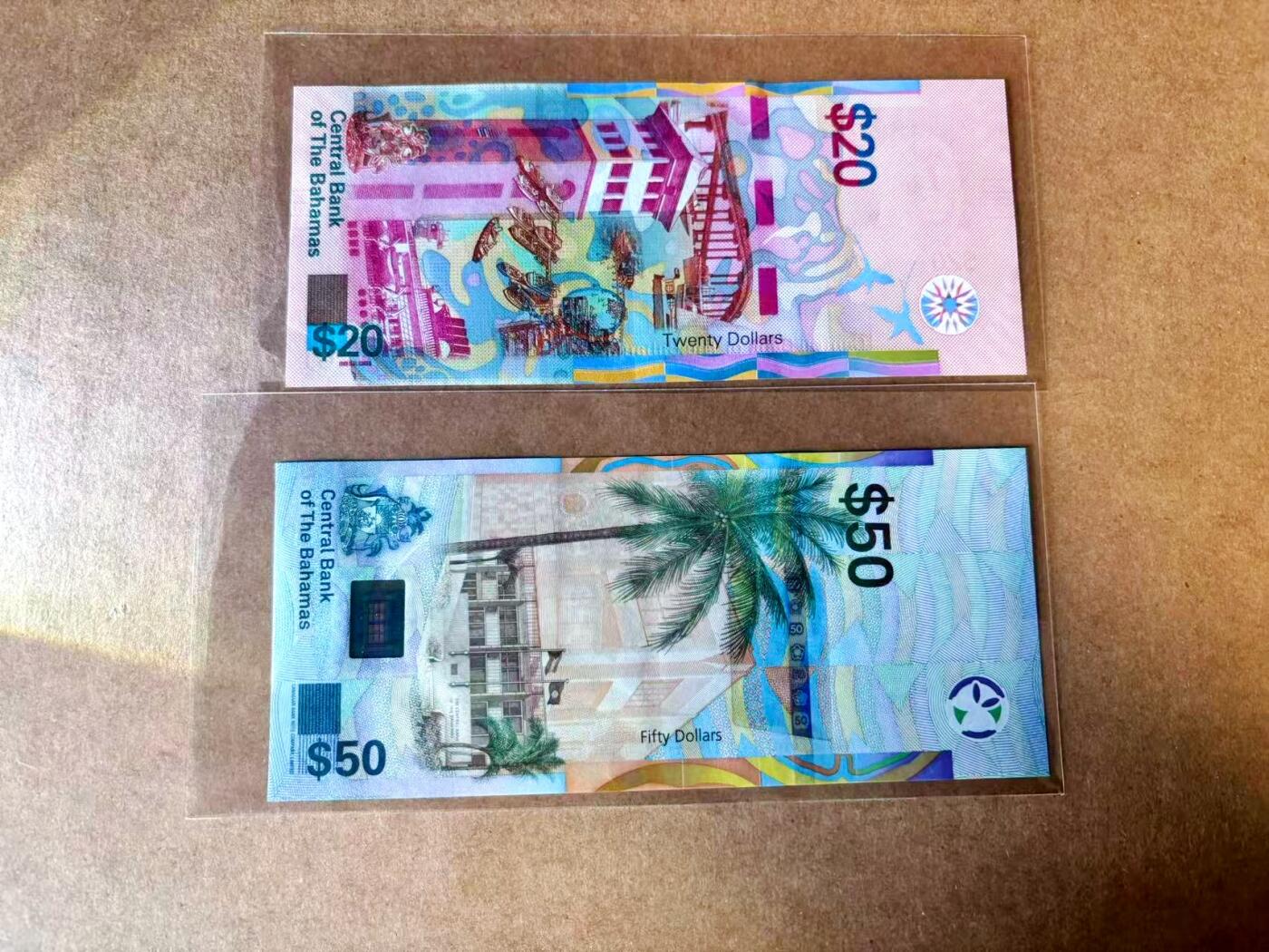 【Blue Auction】世界纸币精拍第767期——18级TOP拍卖/信誉/品质/专业/高效💫 【一组2张】巴哈马20-50元 全新UNC