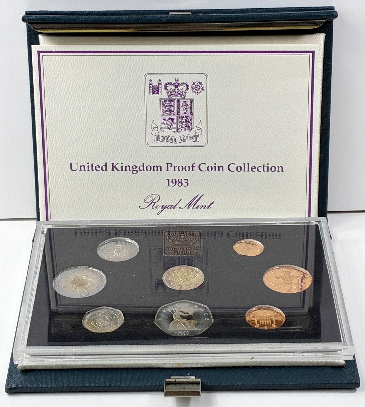 【雨安】【直播拍卖】【世界币章121期-裸币】2025-12-26 周五 19:30 保真 [现代套币] Great Britain 英国 套币 精制套币 1983年