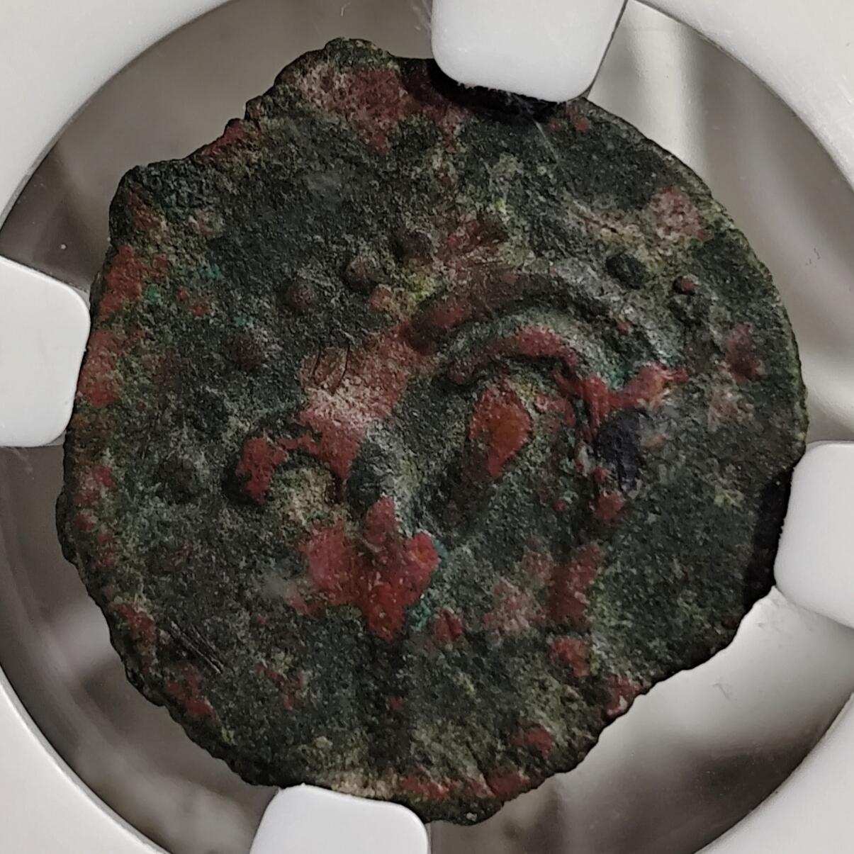 希腊罗马丝路打制币化石【中外钱币放漏】专场！陆小鱼的钱币仓，限时拍卖第080场 少见中亚苏对沙那 萨塔恰雷王铜币