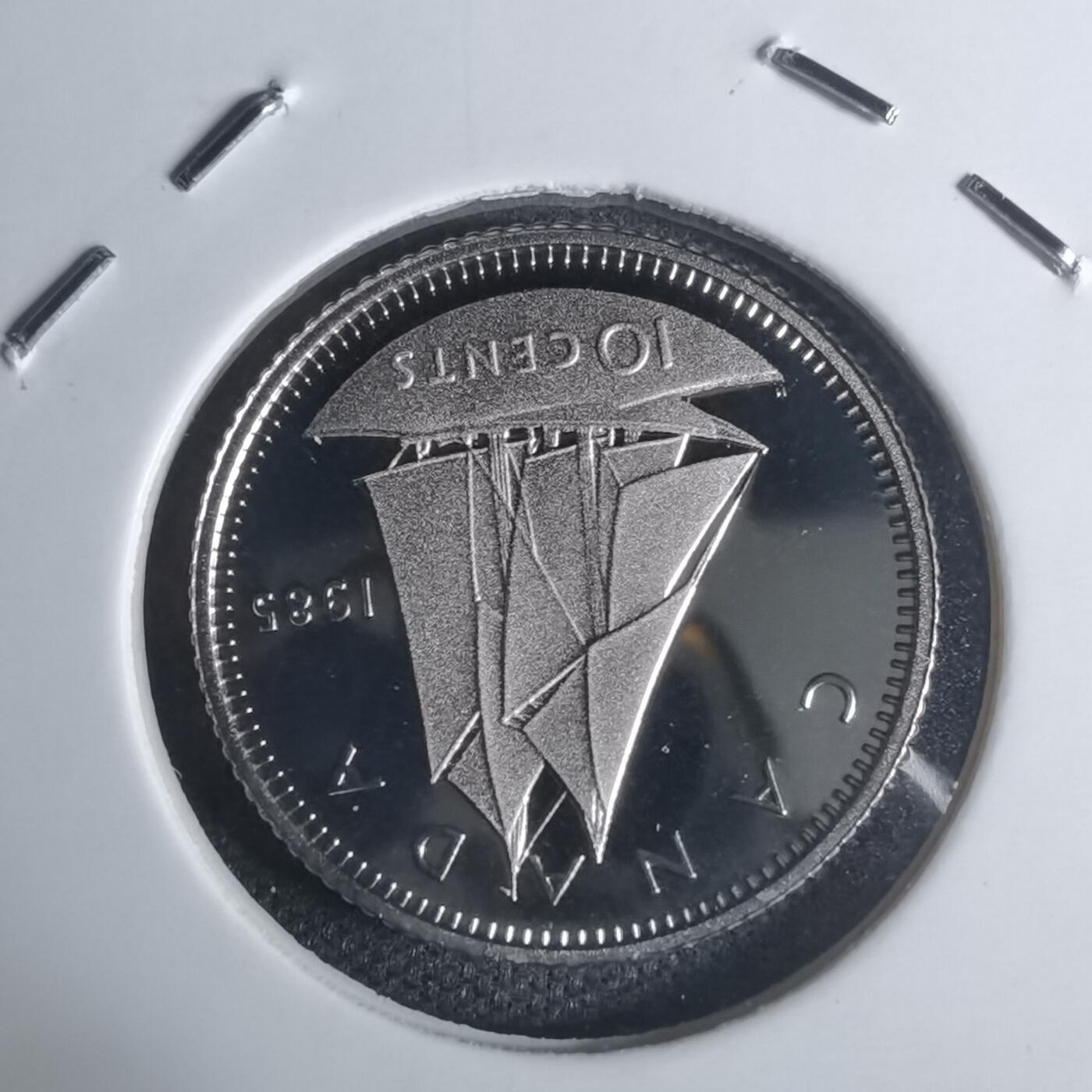 沼泽如烟--第943场 加拿大1985年十分分精制币