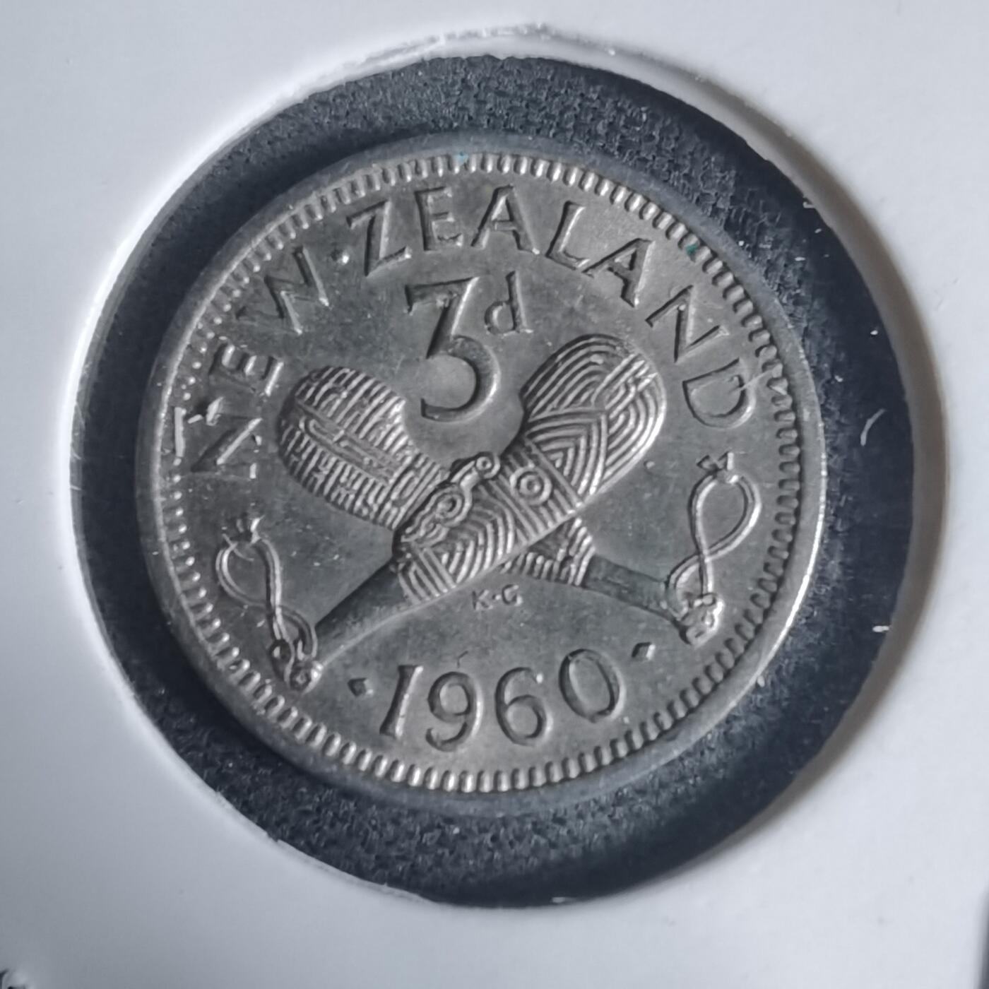 沼泽如烟--第944场 新西兰1960年3便士