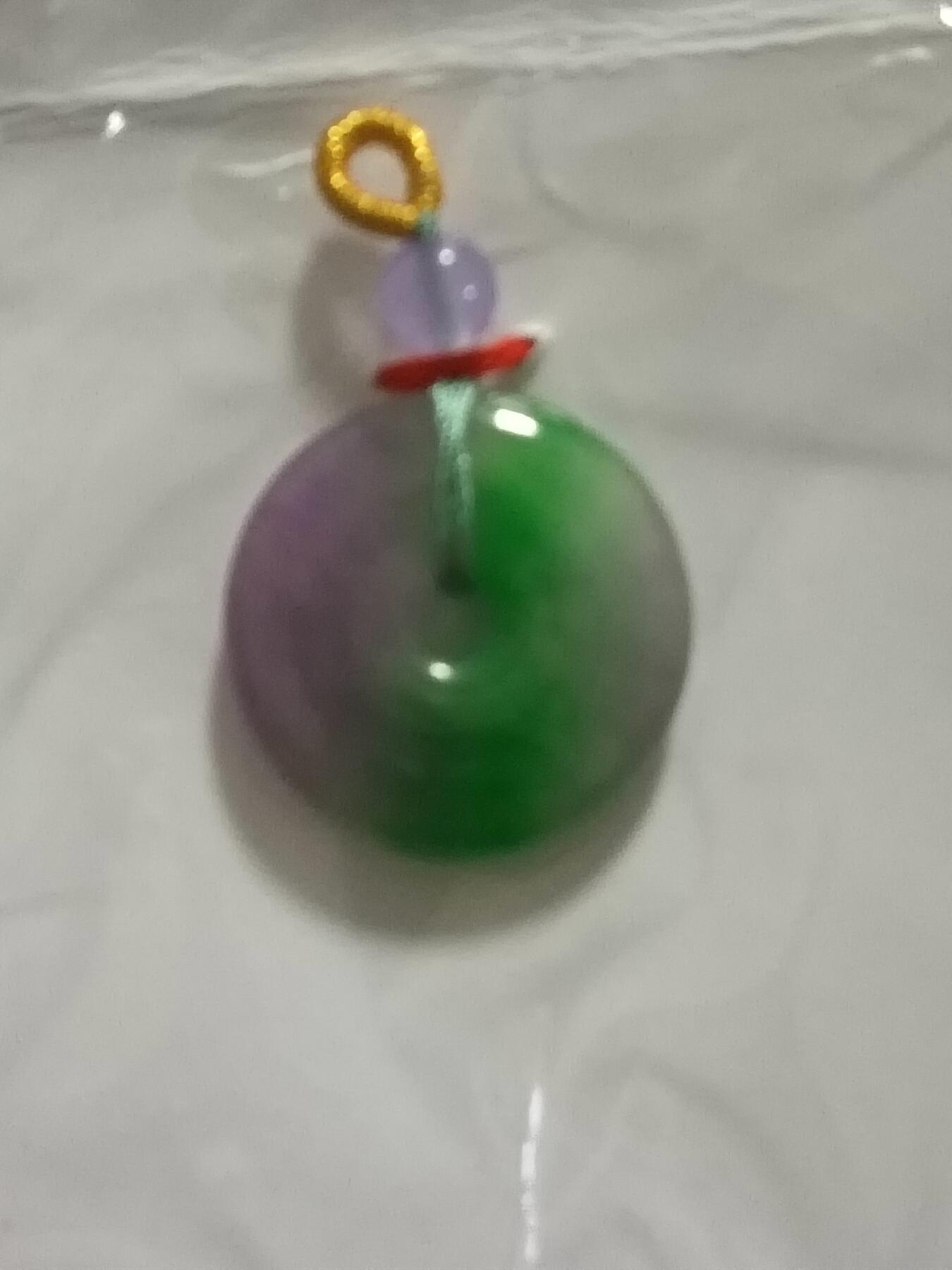 缅甸翡翠平安扣吊坠