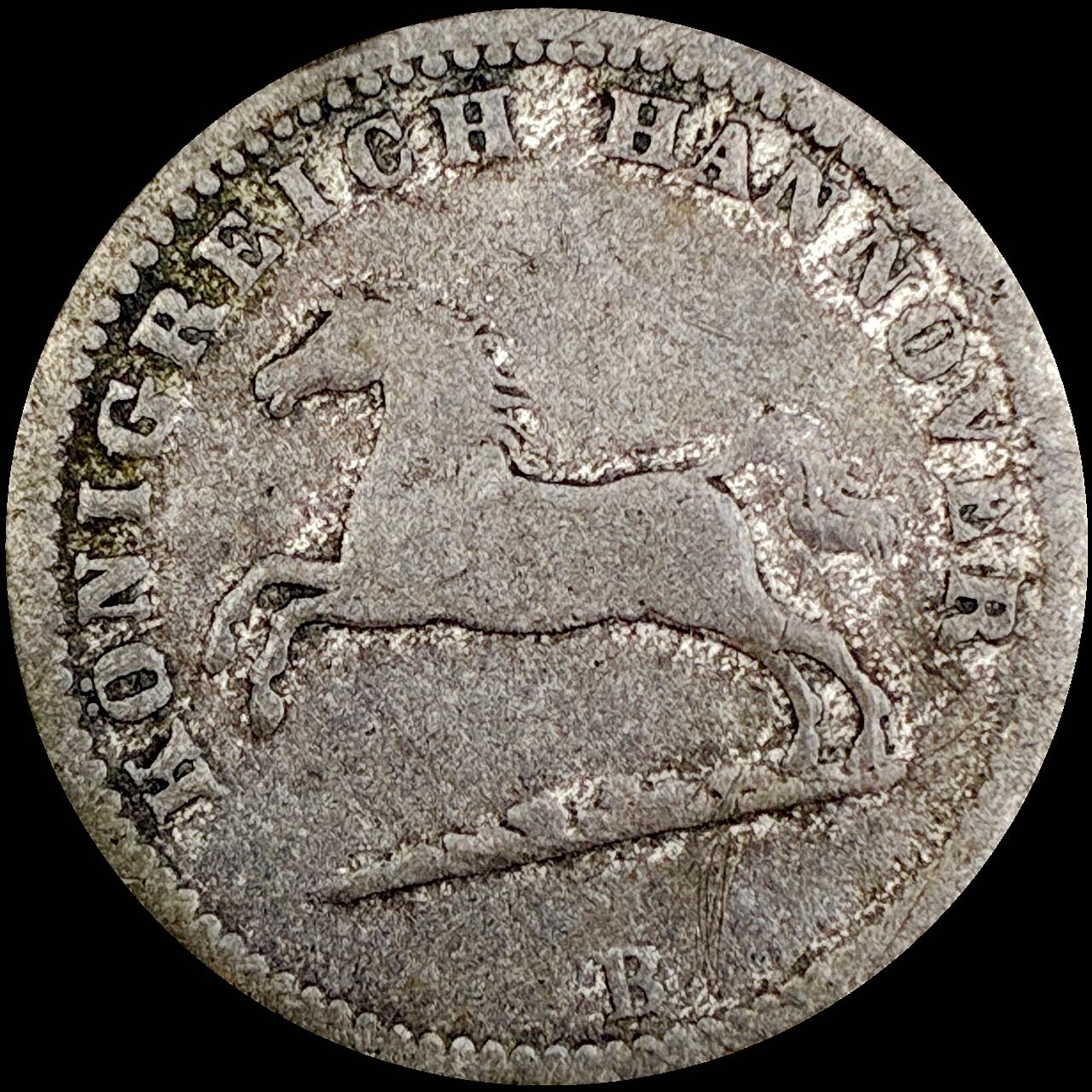 【雨安】【直播拍卖】【世界币章121期-裸币】2025-12-26 周五 19:30 保真 [裸币德国] Germany 德国 德意志 汉诺威 1格罗申 1858年