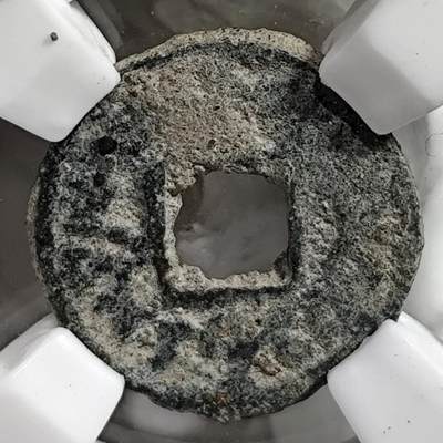 希腊罗马丝路打制币化石【中外钱币放漏】专场！陆小鱼的钱币仓，限时拍卖第080场 - 中亚七河地区自制 突骑施铜币(单面)