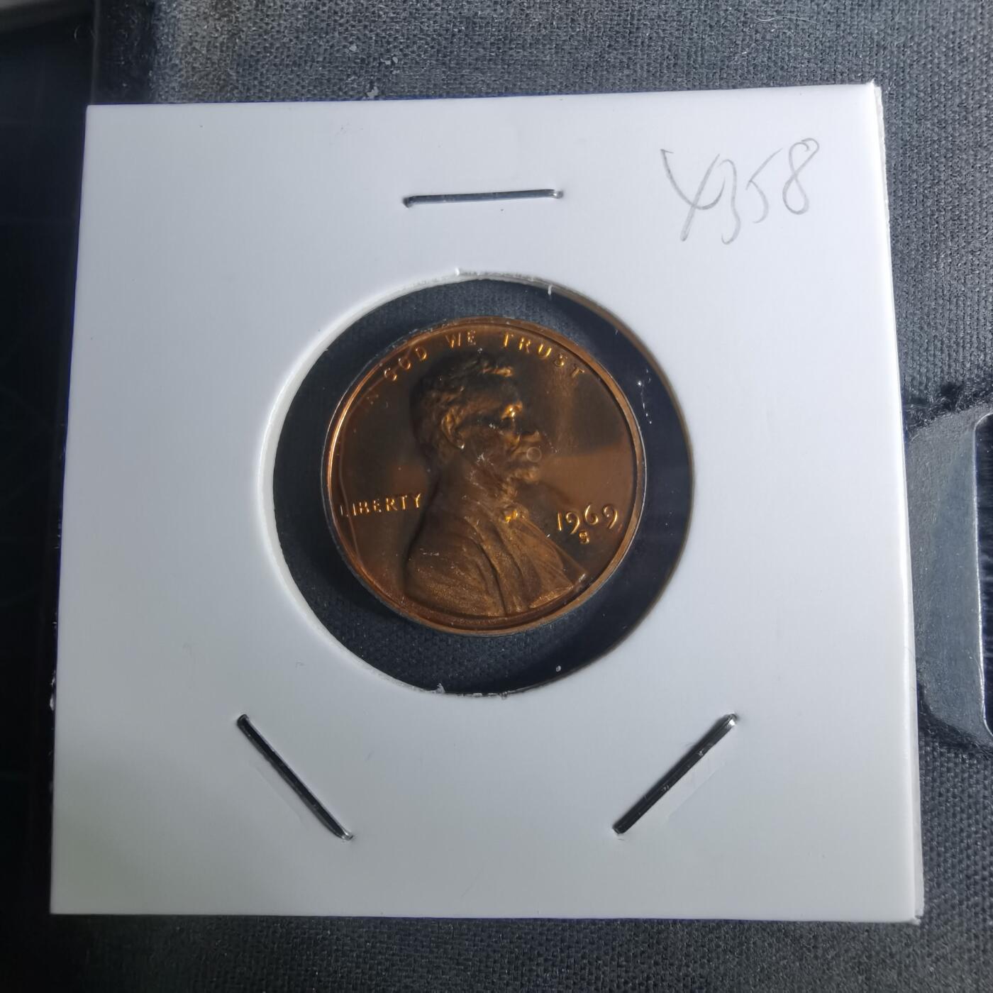 沼泽如烟--第943场 美国1969年一分精制币