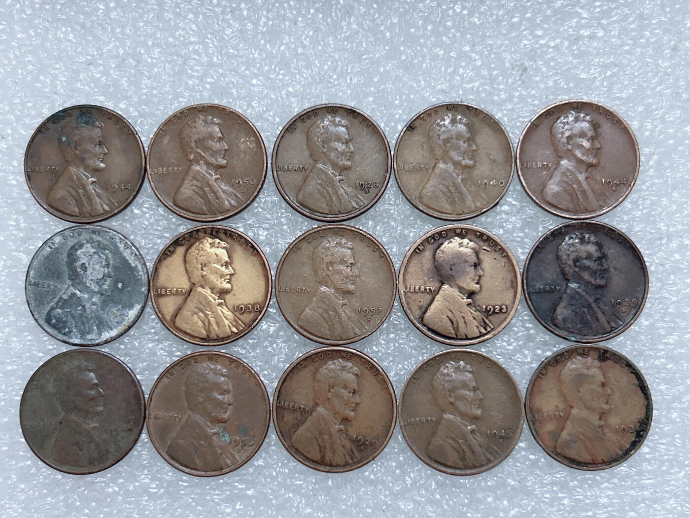 第一海外回流一元起拍收藏 散集专场  第281期 美国麦穗版1分硬币 15枚