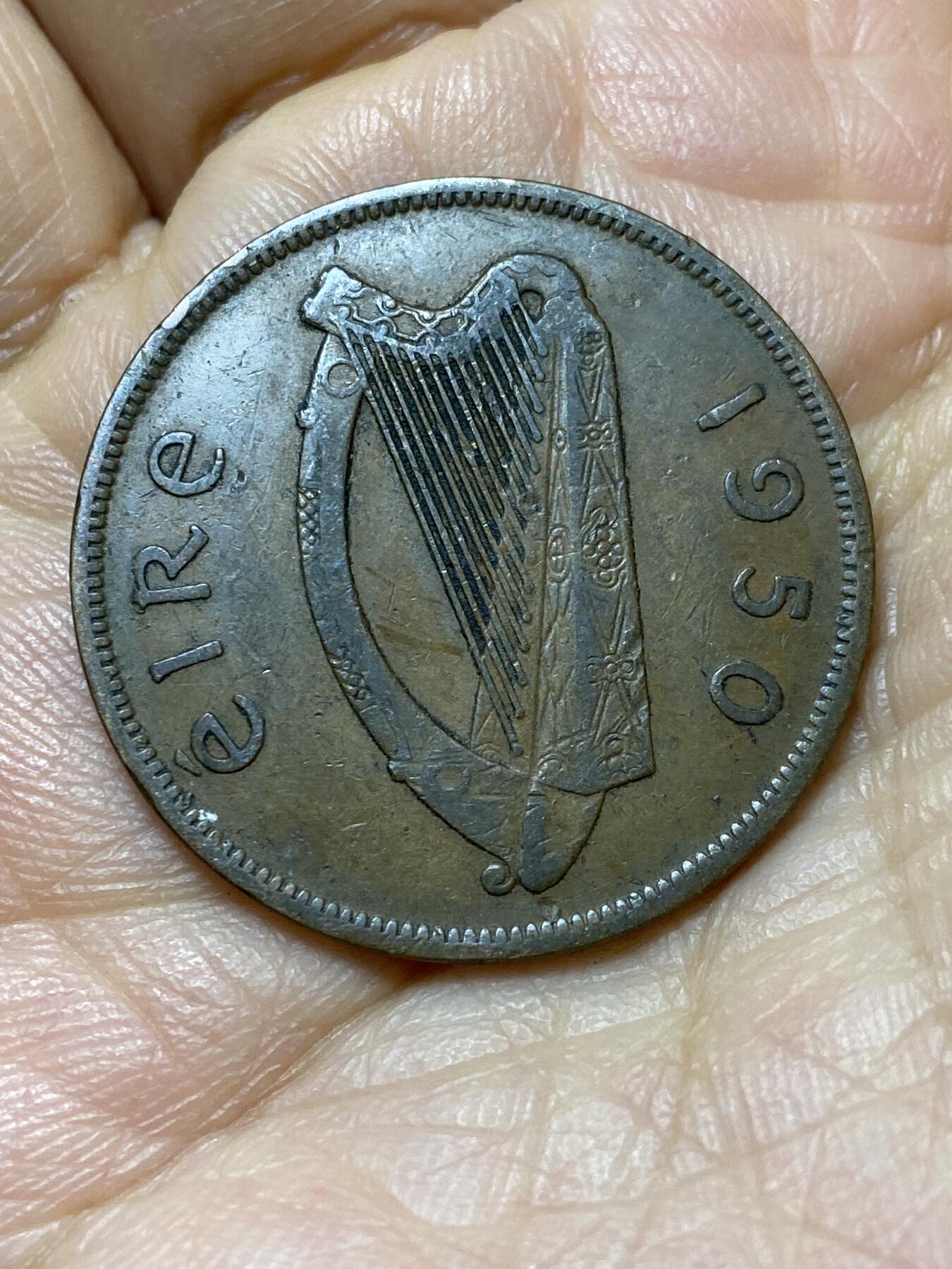 2025年第一百四十四场(总第一百七十场）品种丰富英国一线回流散币年末特拍场第一场(免佣金) 爱尔兰🇮🇪1950年1便士(共和国时期第一套)