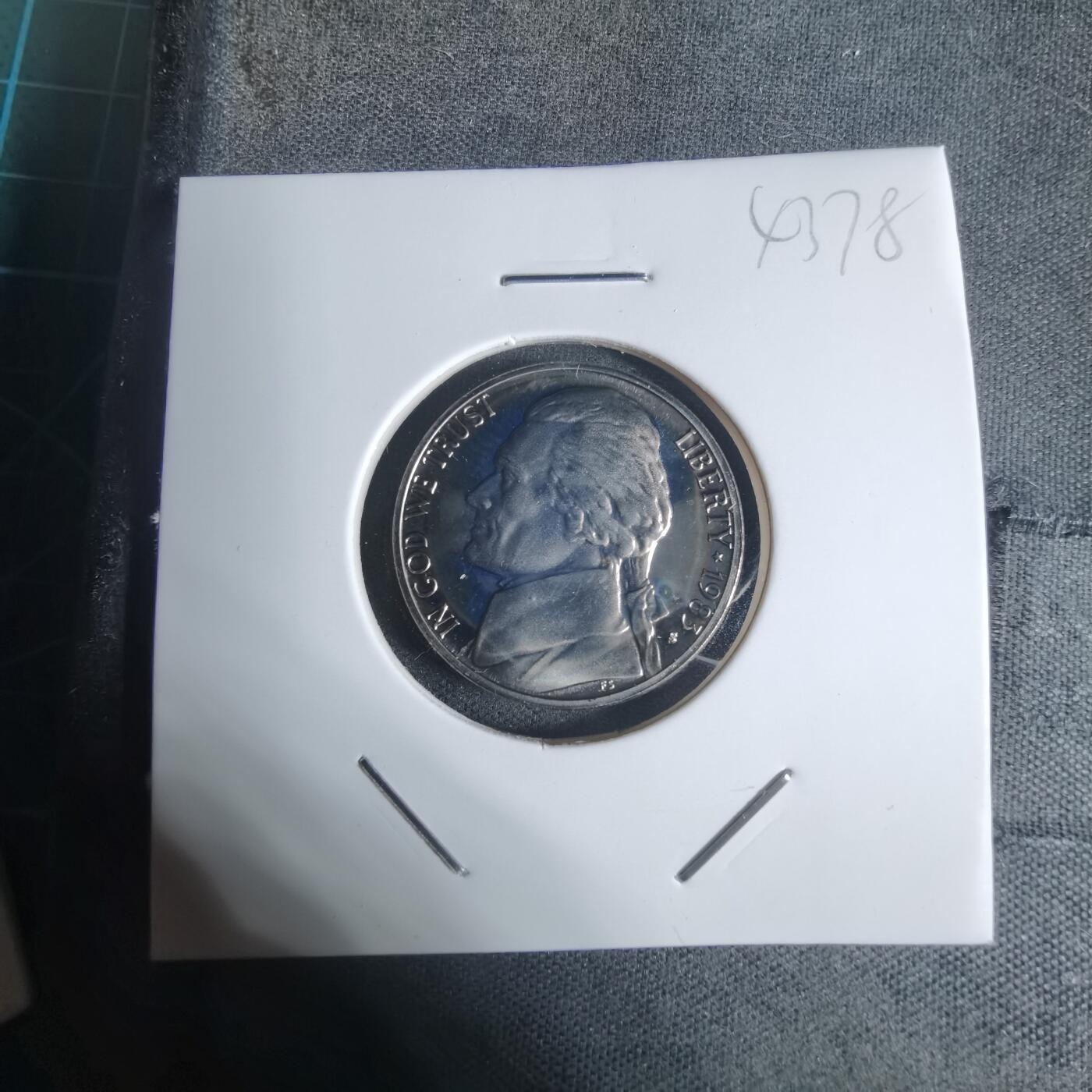 沼泽如烟--第943场 美国1983年五分精制币