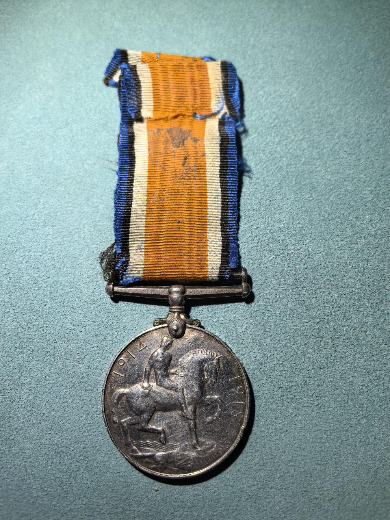 盛世勋华——号角文化勋章邮票专场拍卖第295期 英国一战战争奖章 银制 重1盎司925银 原绶带带边铭