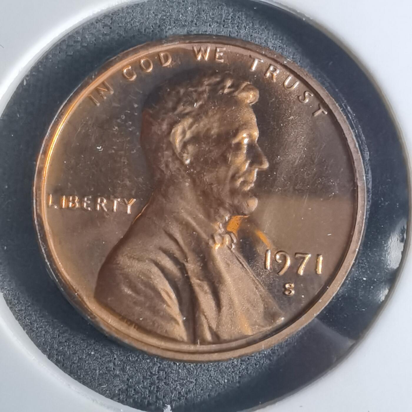 沼泽如烟--第943场 美国1971年一分精制币