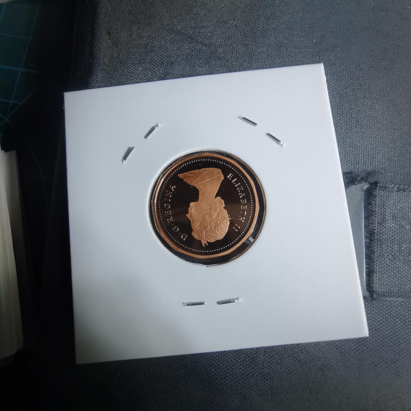 沼泽如烟--第943场 加拿大1985年一分精制币