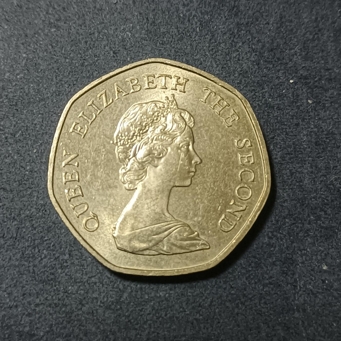 【游宝包邮场】蛇年第102期 英系国家硬币 福克兰群岛-20便士 1992年