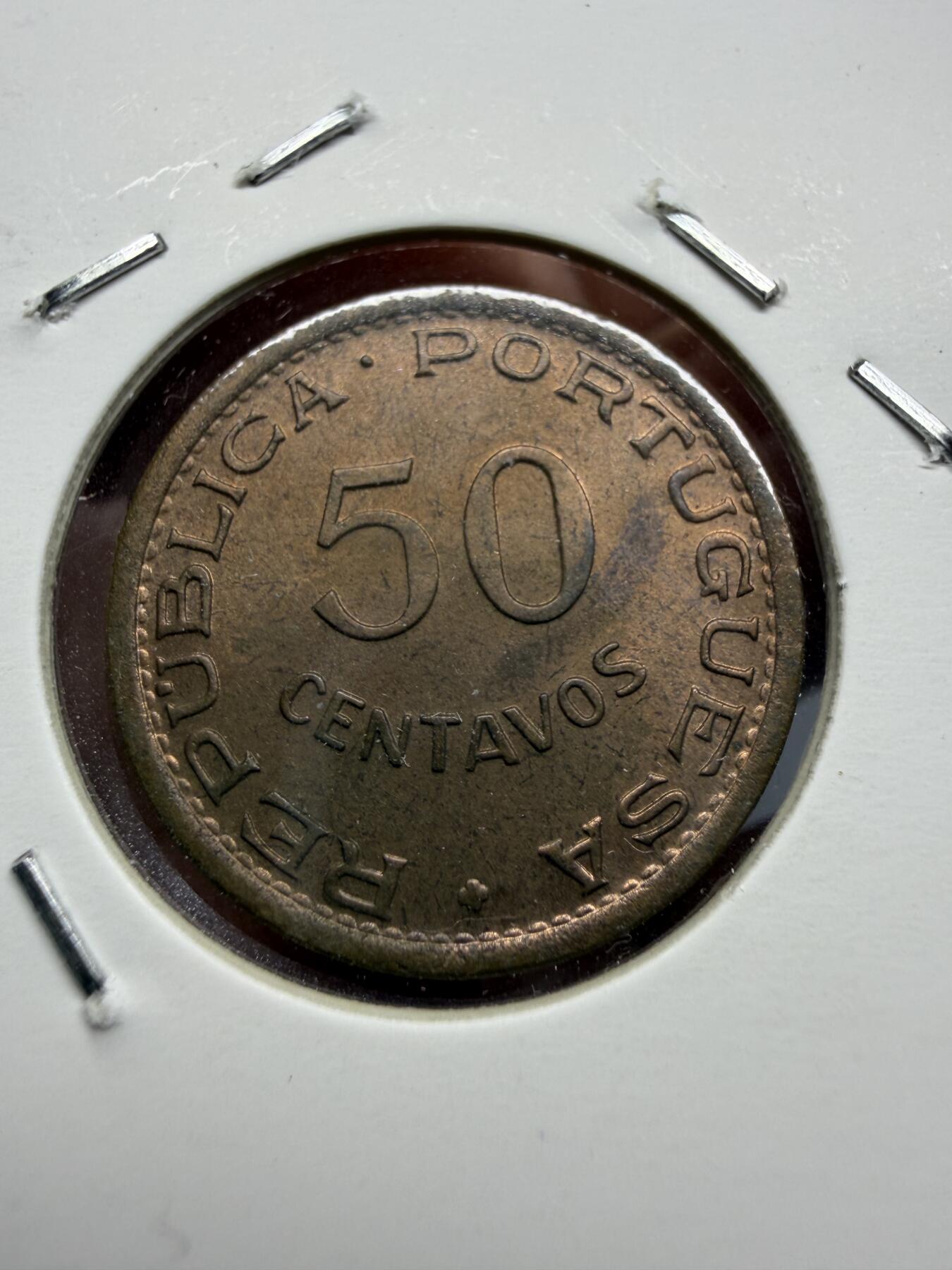 2025年集古藏今外币拍卖第十一期-第4场—（总第294拍），可以寄存60天，满160元包邮。 1957年葡属莫桑比克50分