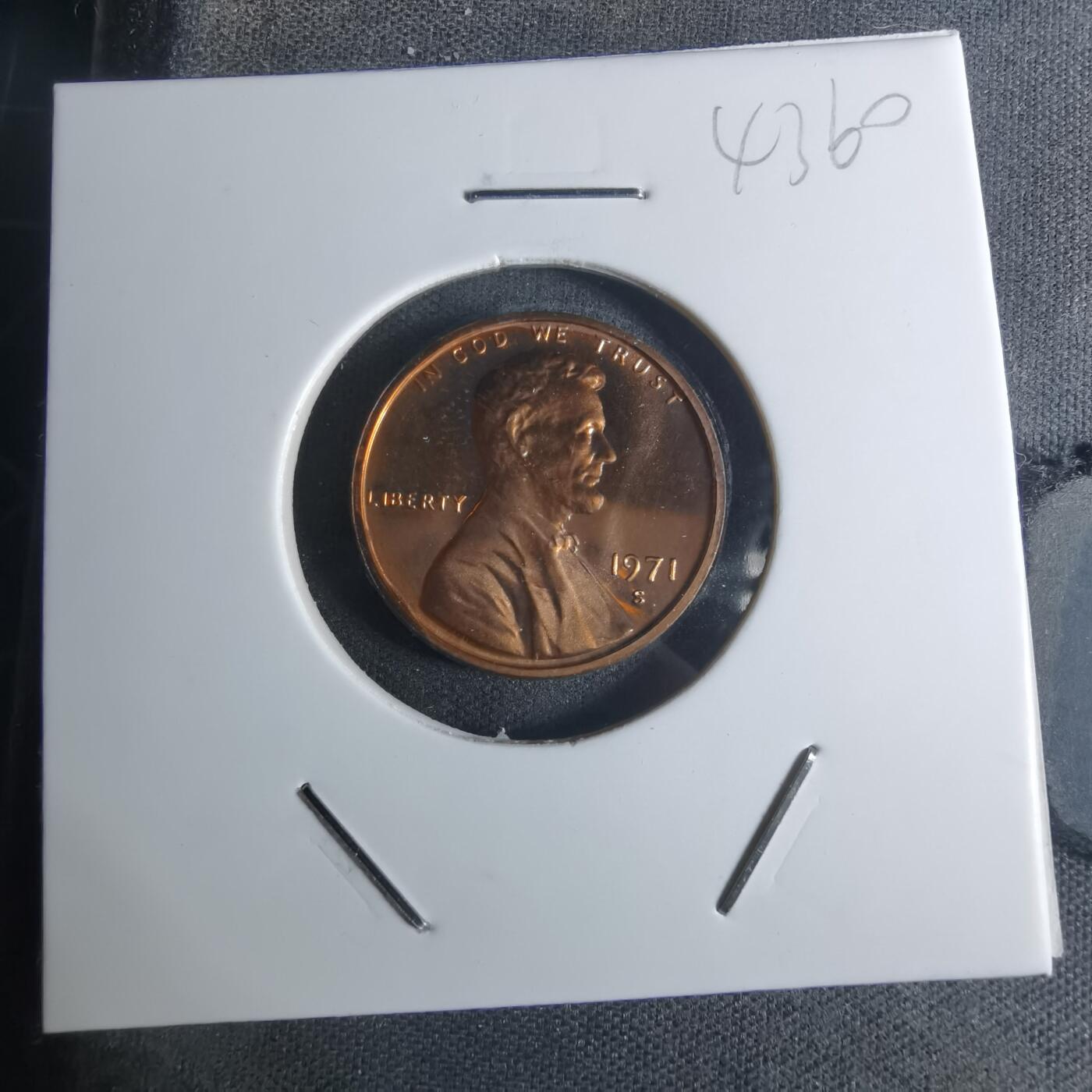 沼泽如烟--第943场 美国1971年一分精制币