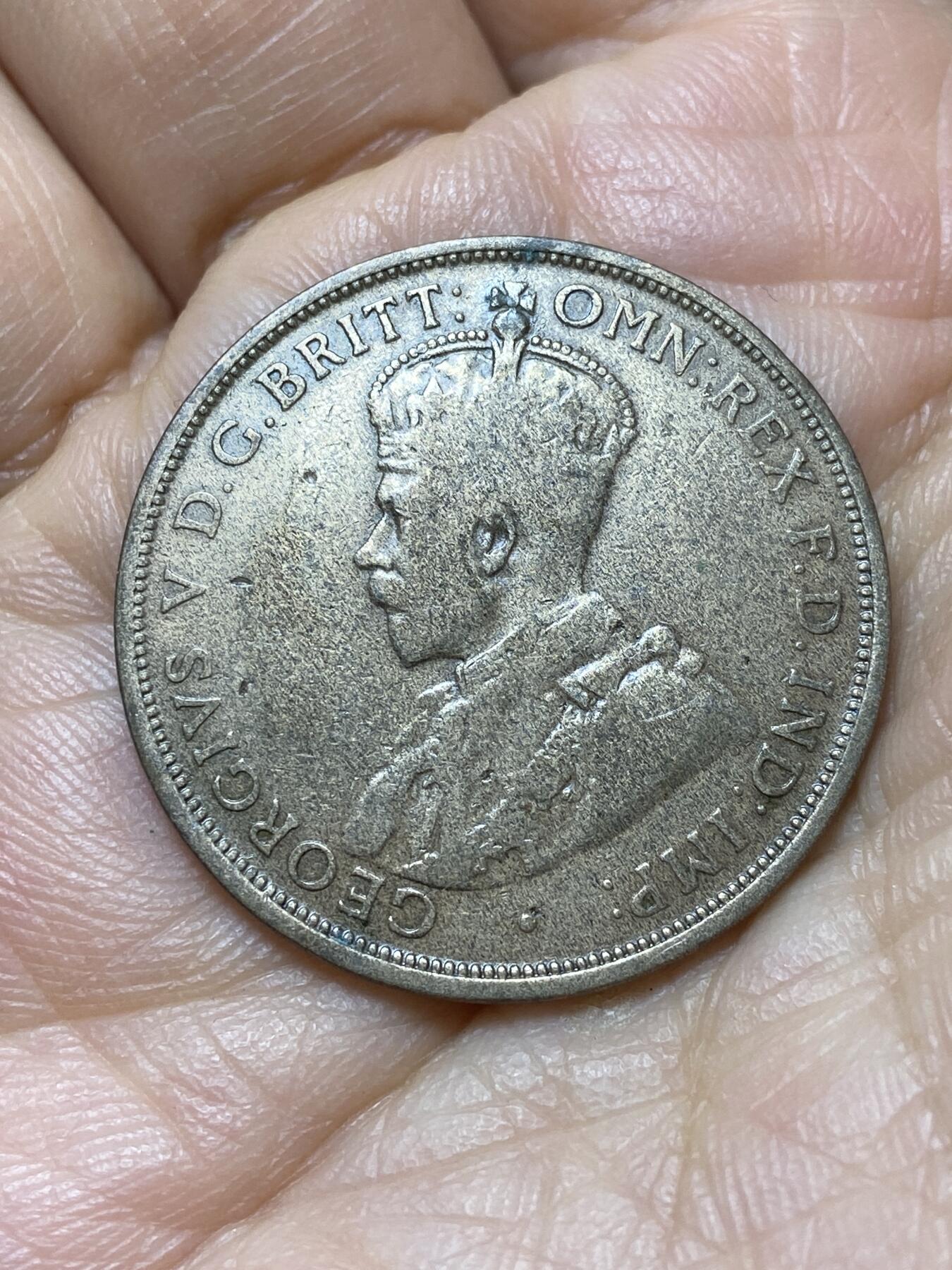 2025年第一百四十四场(总第一百七十场）品种丰富英国一线回流散币年末特拍场第一场(免佣金) 澳大利亚🇦🇺1913年1便士(乔治五世时期，L版伦敦造)