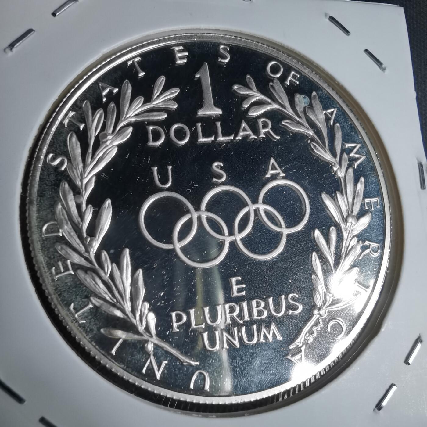 沼泽如烟--第943场 美国1988年一元精制银币