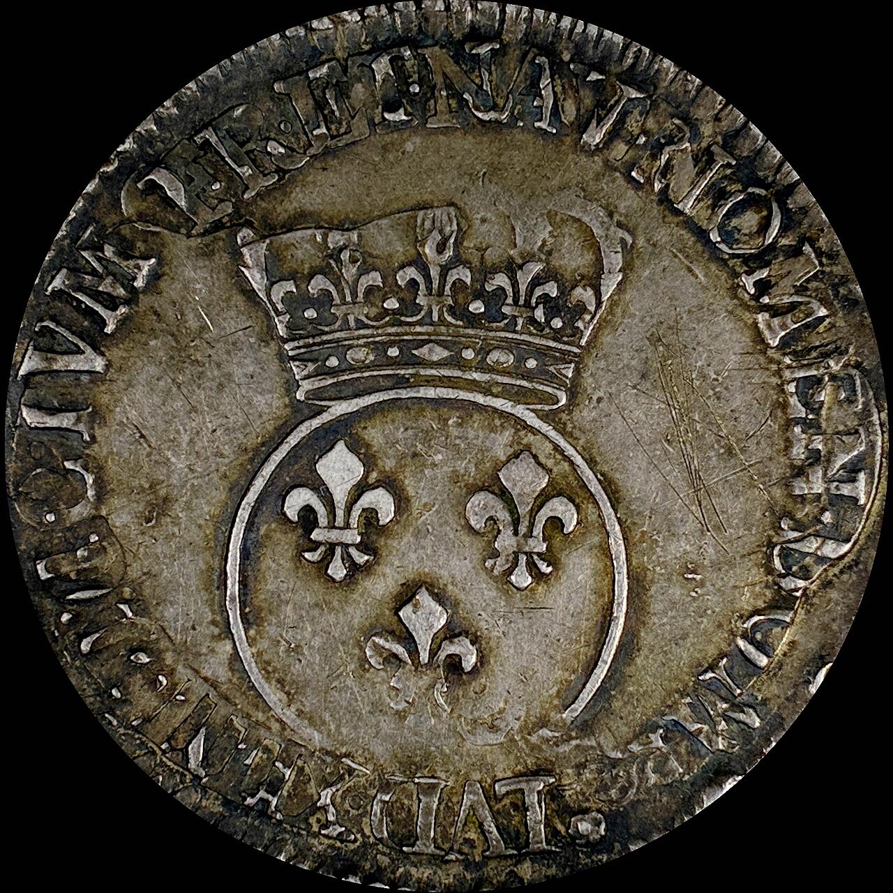 【雨安】【直播拍卖】【世界币章121期-裸币】2025-12-26 周五 19:30 保真 [裸币法国] France 法国 1埃居 KM#0414 (1715-1718) 路易十五 儿童版小头像 原味欧洲老酱彩