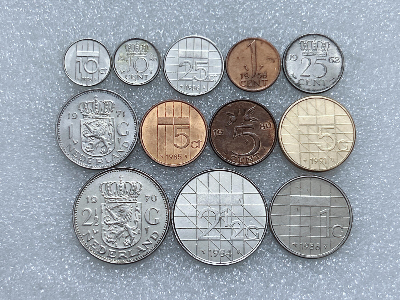 第一海外回流一元起拍收藏 散集专场  第281期 荷兰硬币 12枚 无重复