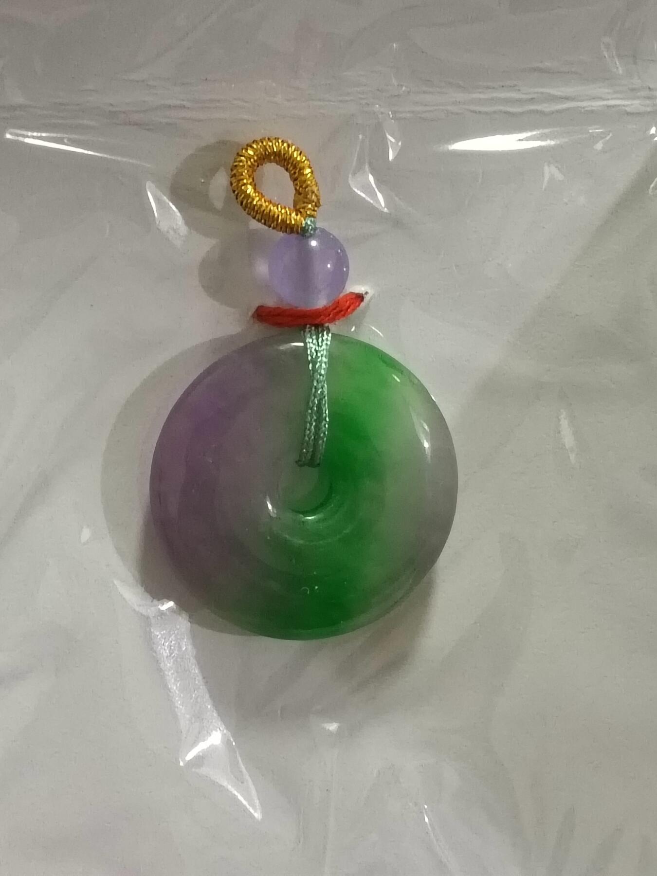 缅甸翡翠平安扣吊坠