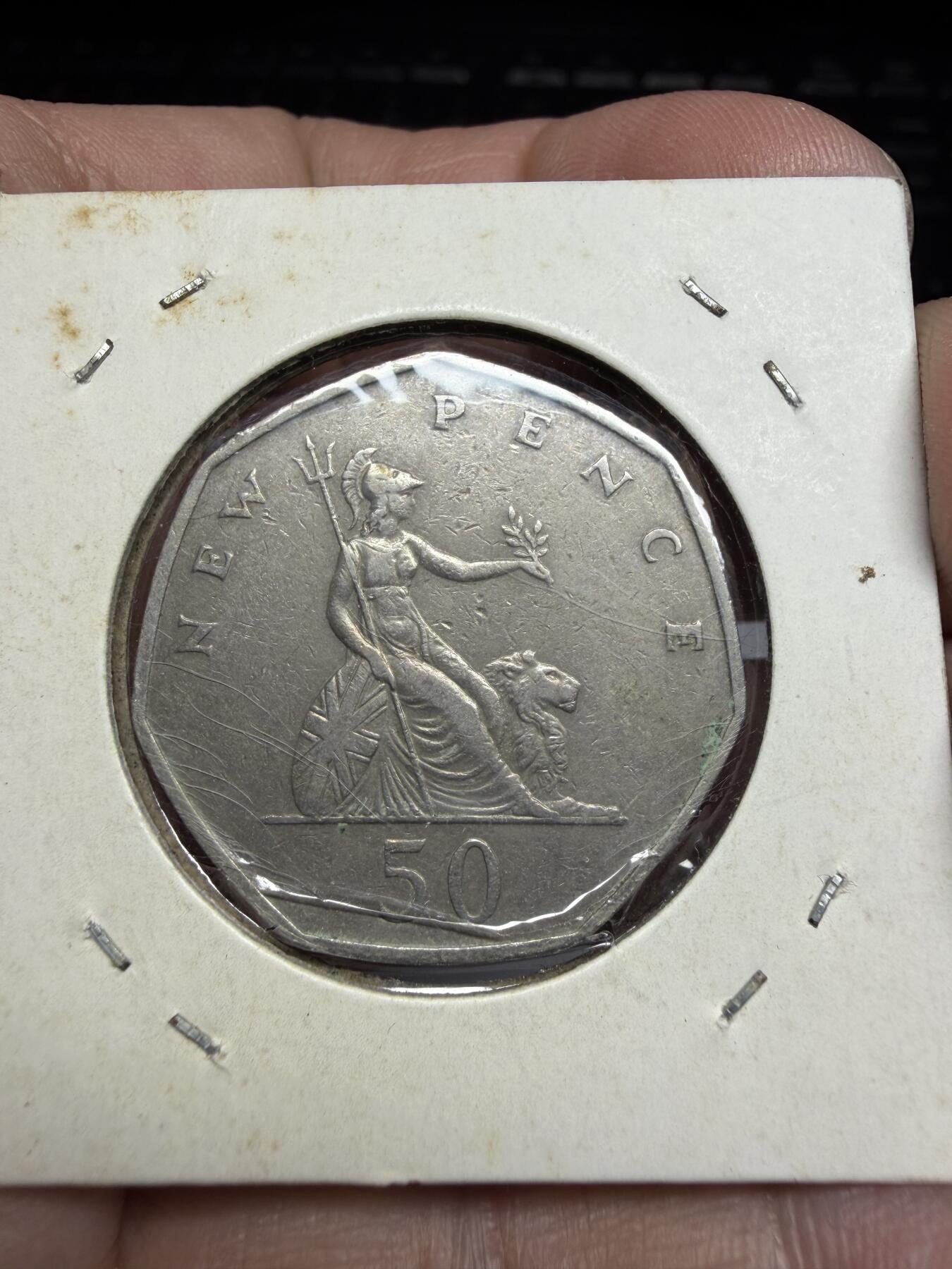 2025年集古藏今外币拍卖第十一期-第4场—（总第294拍），可以寄存60天，满160元包邮。 1969年英国50便士