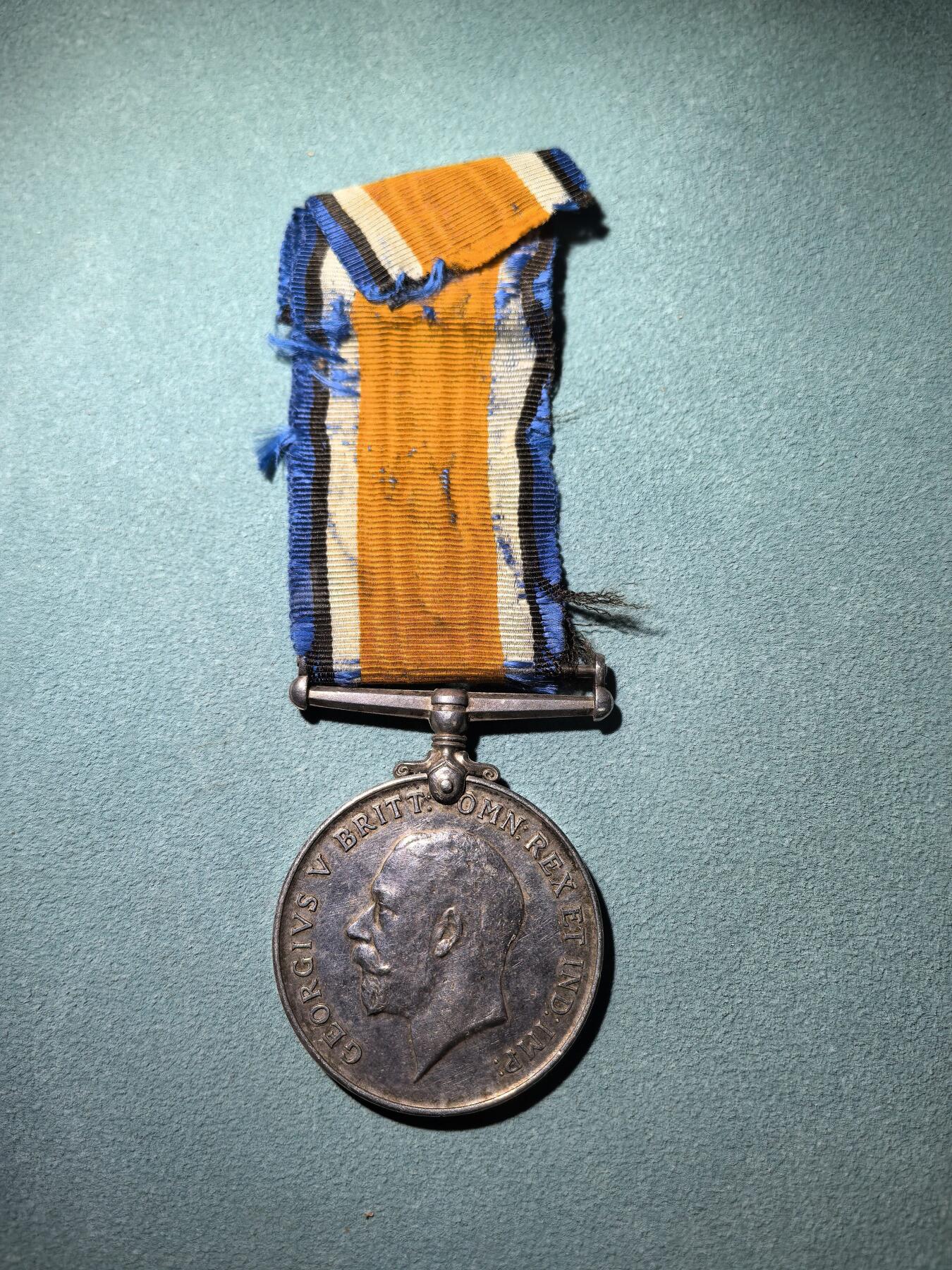 盛世勋华——号角文化勋章邮票专场拍卖第295期 英国一战战争奖章 银制 重1盎司925银 原绶带带边铭