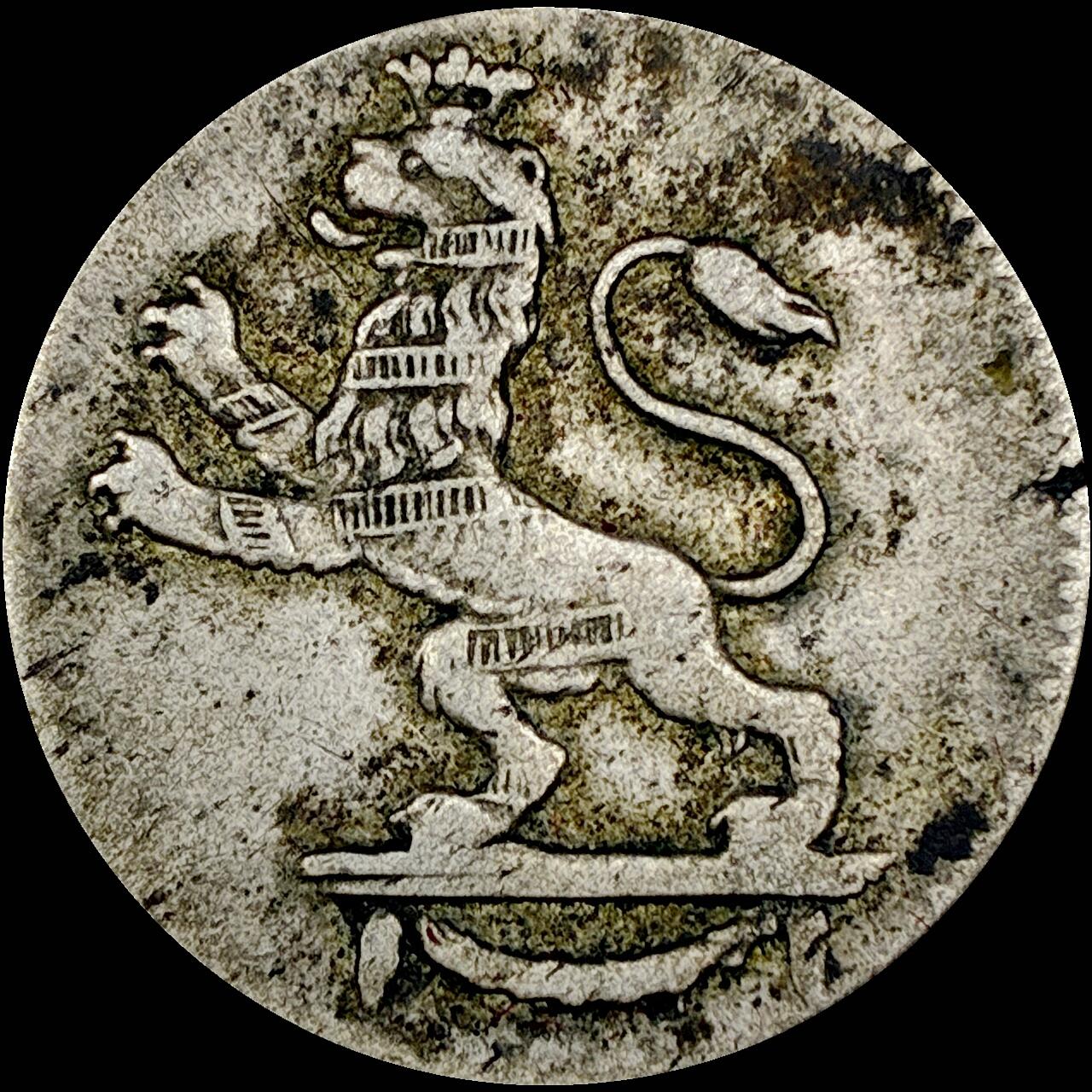 【雨安】【直播拍卖】【世界币章121期-裸币】2025-12-26 周五 19:30 保真 [裸币德国] Germany 德国 德意志 黑森 1/24泰勒 1807年