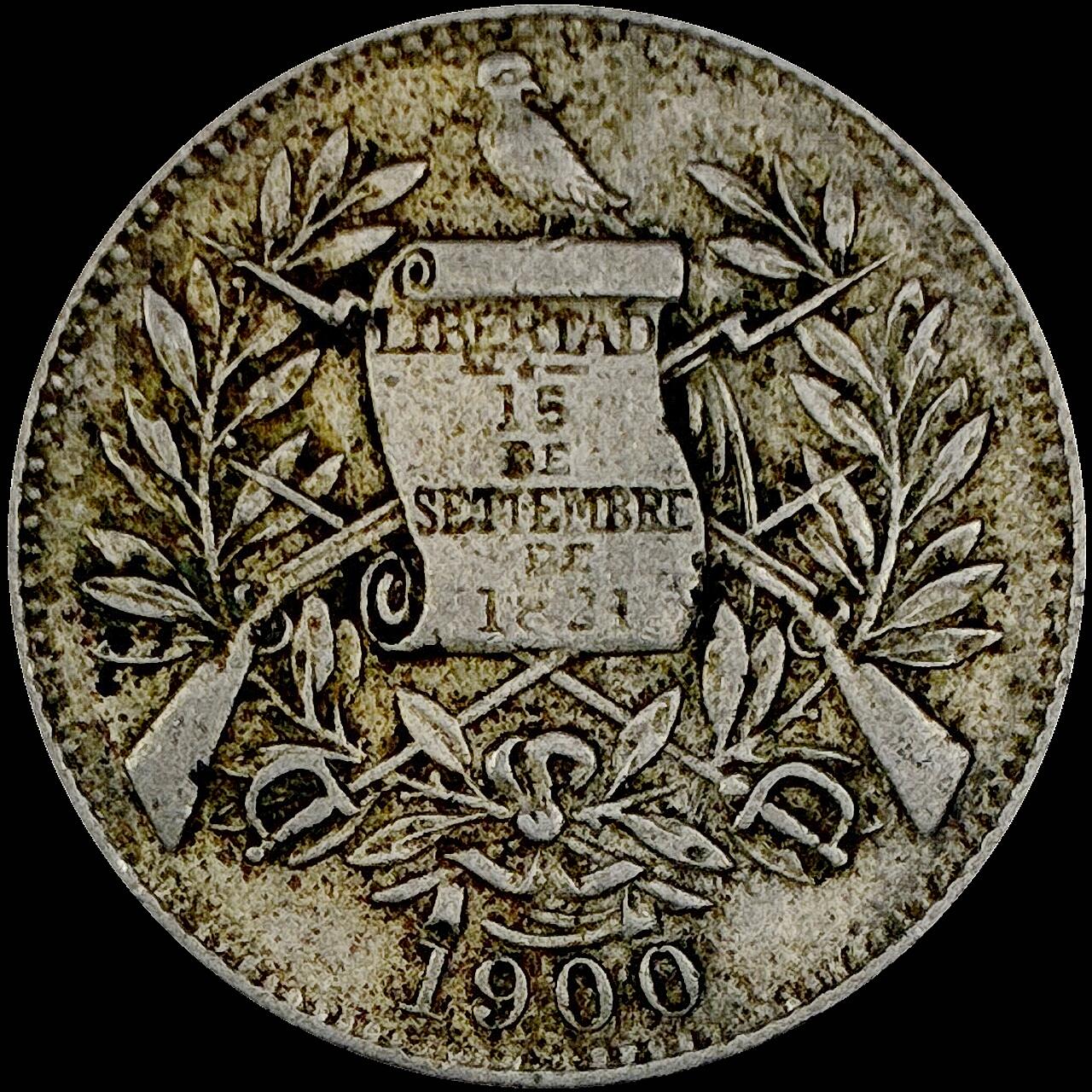 【雨安】【直播拍卖】【世界币章121期-裸币】2025-12-26 周五 19:30 保真 [裸币各国] Guatemala 危地马拉 1瑞尔 1900年