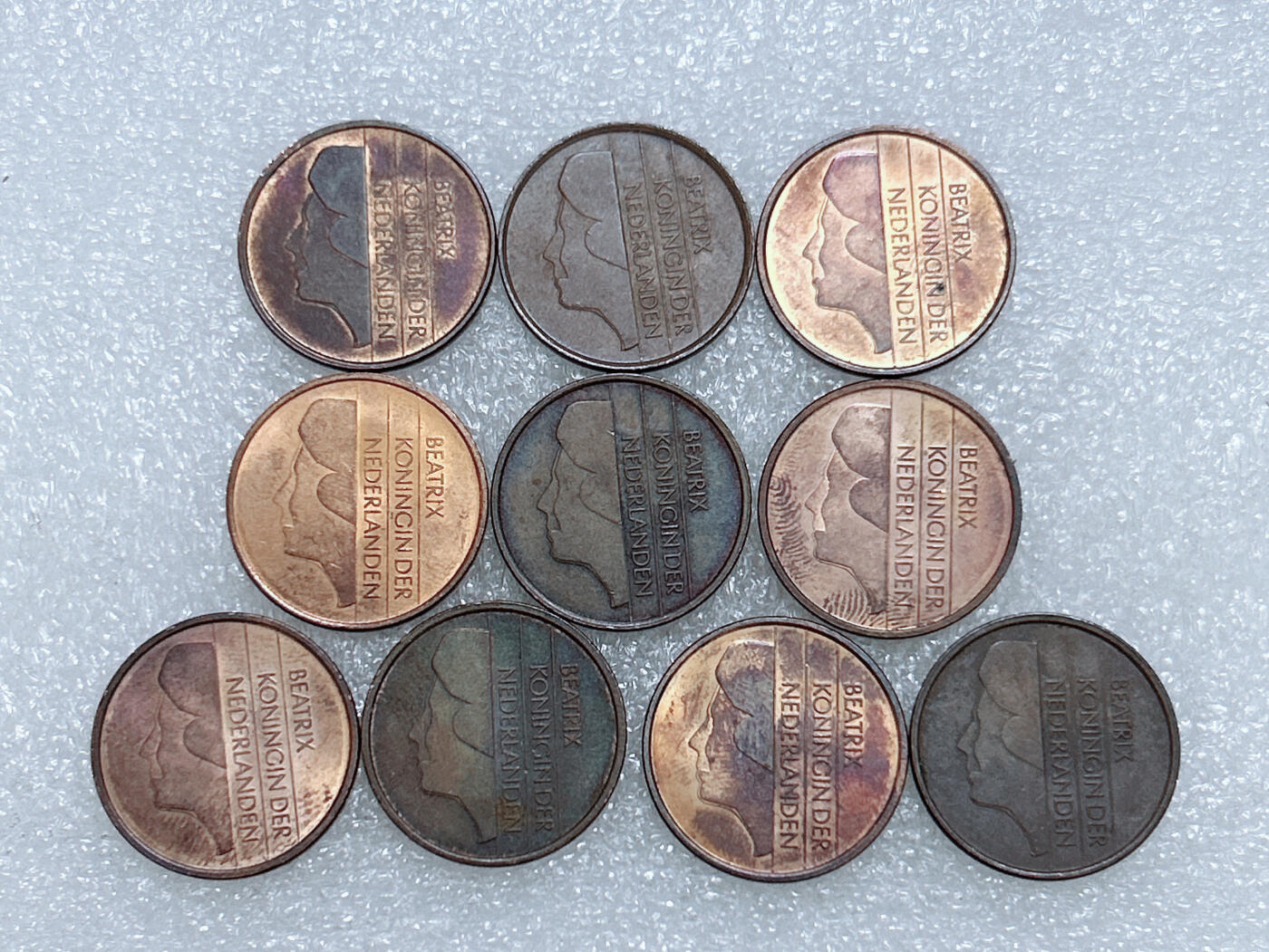 第一海外回流一元起拍收藏 散集专场  第281期 荷兰贝娅特丽克丝女王5分硬币 10枚