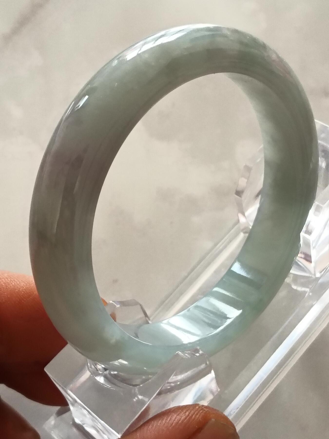 天然翡翠手镯 圈口53mm