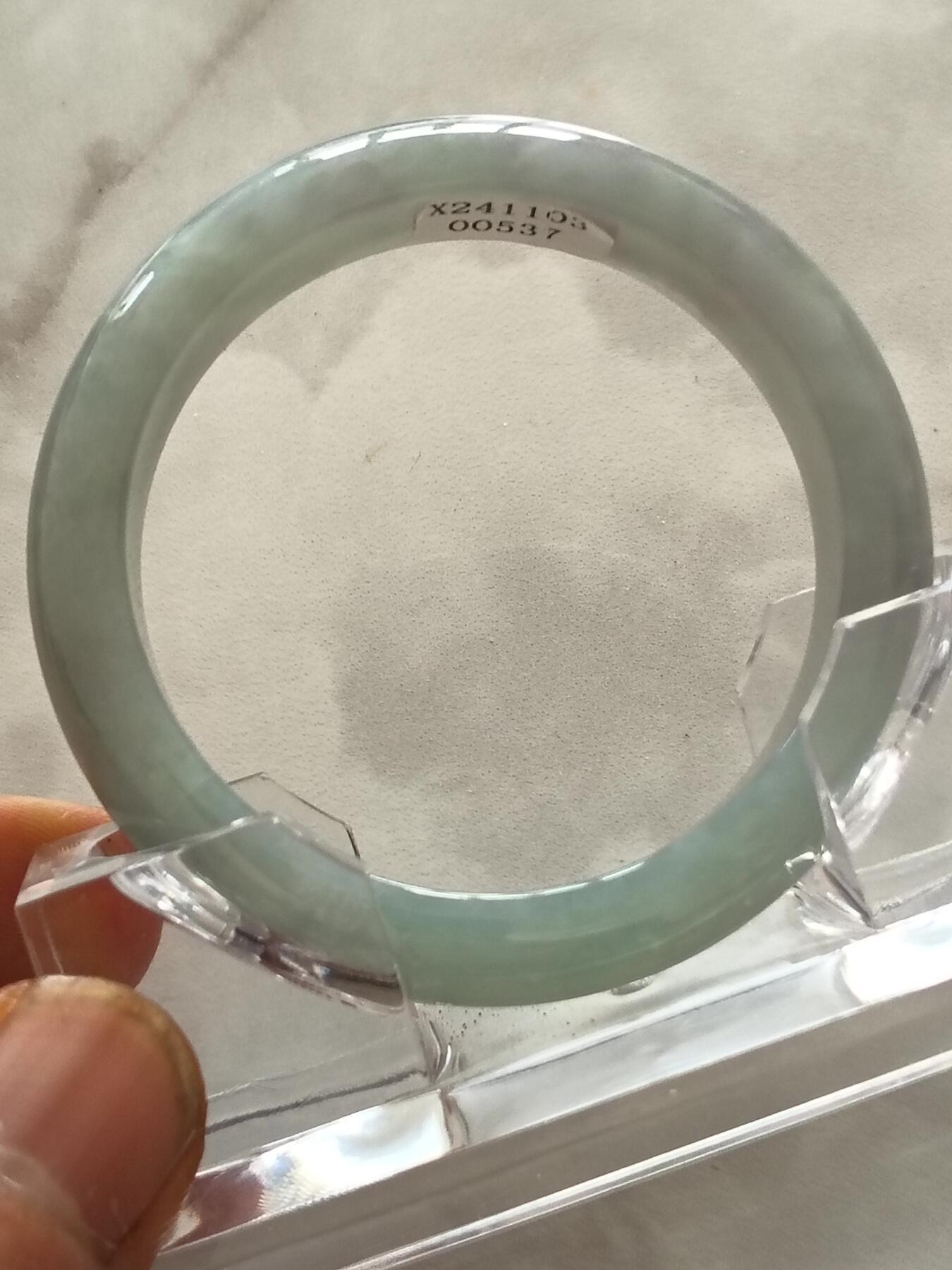 天然翡翠手镯 圈口53mm