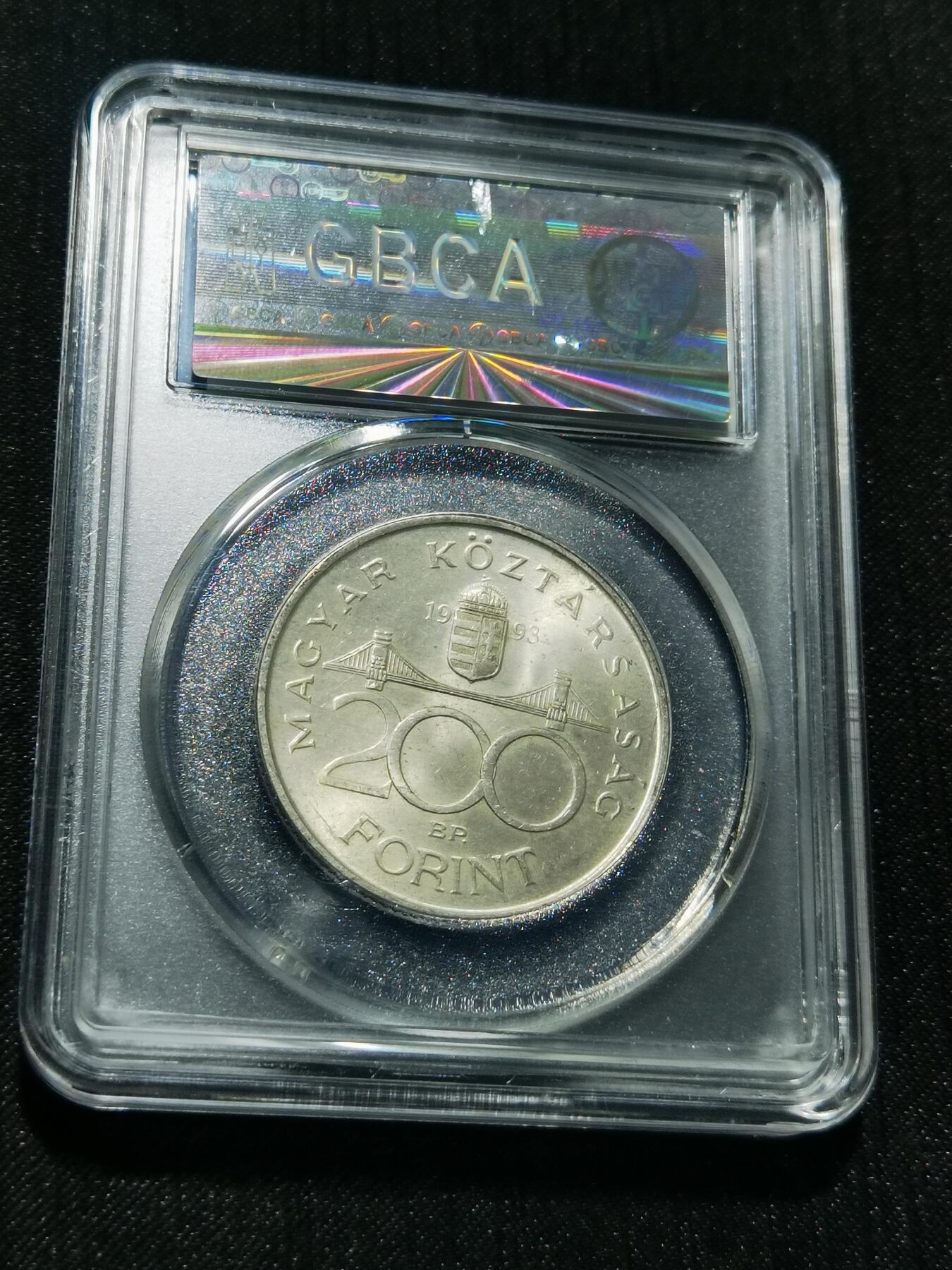 天下钱庄专场欢迎参拍 匈牙利200福林银币