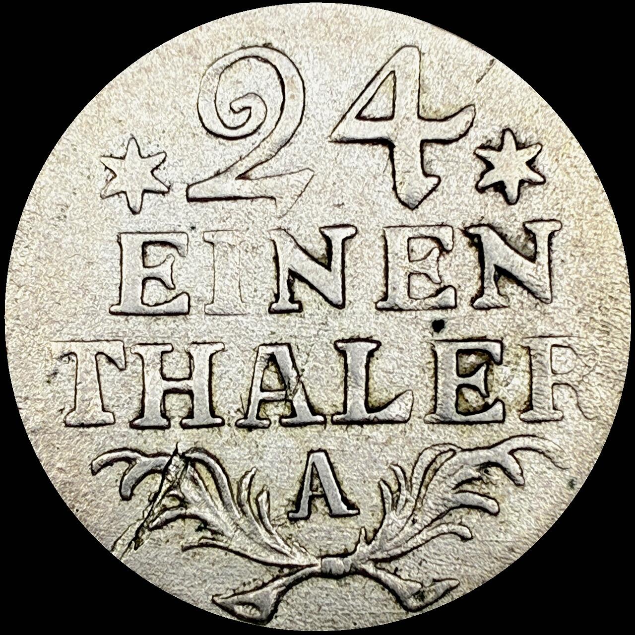 【雨安】【直播拍卖】【世界币章121期-裸币】2025-12-26 周五 19:30 保真 [裸币德国] Germany 德国 德意志 普鲁士 1/24泰勒 1782年