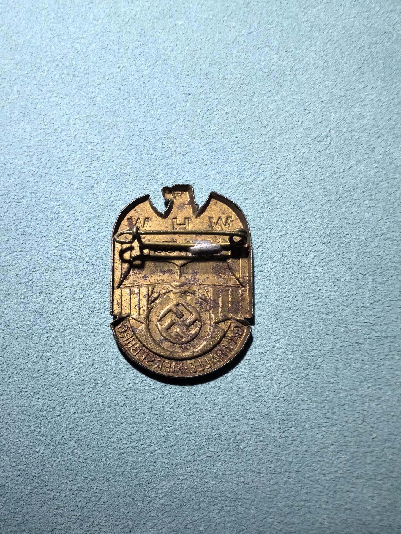 盛世勋华——号角文化勋章邮票专场拍卖第295期 德国（1939）哈雷-梅瑟堡大区1934-35冬季募捐纪念证章