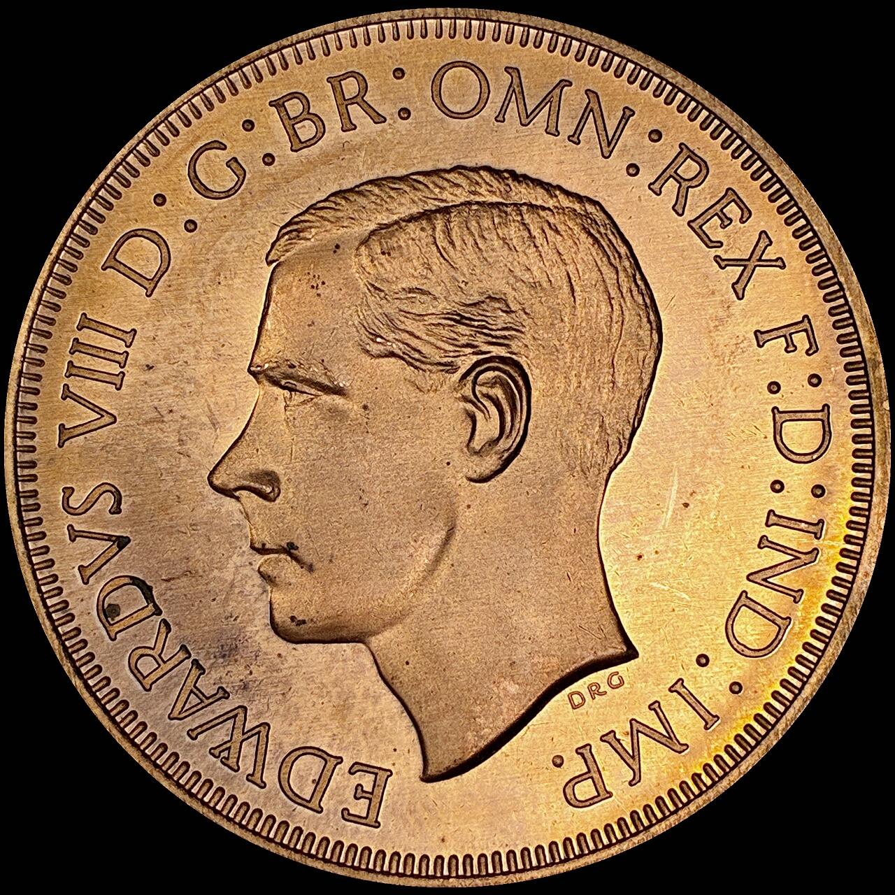 【雨安】【直播拍卖】【世界币章121期-裸币】2025-12-26 周五 19:30 保真 [裸币各国] Cyprus 塞浦路斯 45皮阿斯特 1937年 爱德华八世