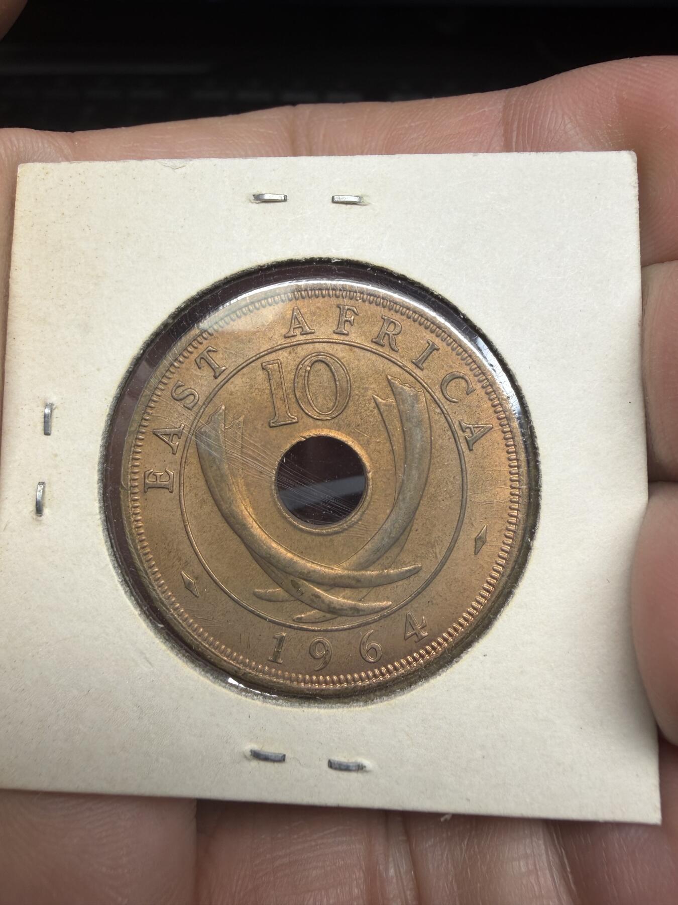 2025年集古藏今外币拍卖第十一期-第4场—（总第294拍），可以寄存60天，满160元包邮。 1964年东非10分