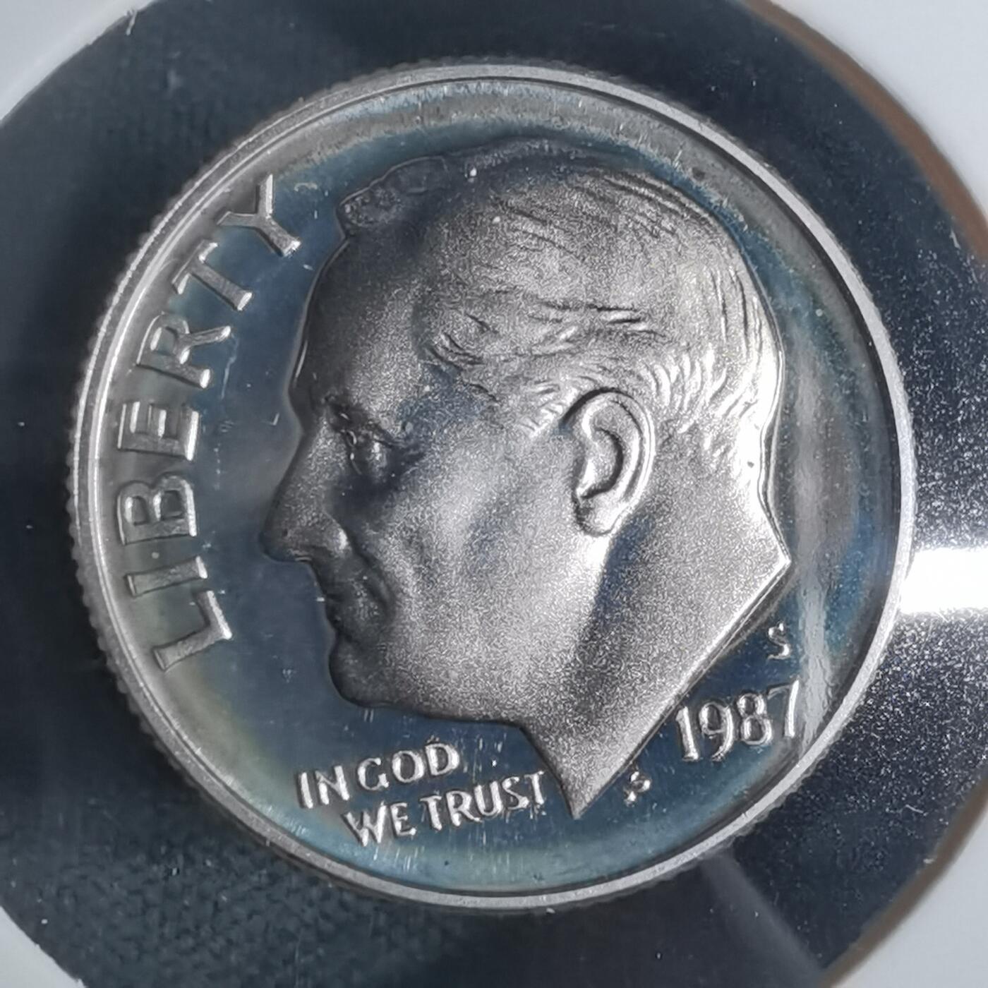 沼泽如烟--第943场 美国1987年十分精制币