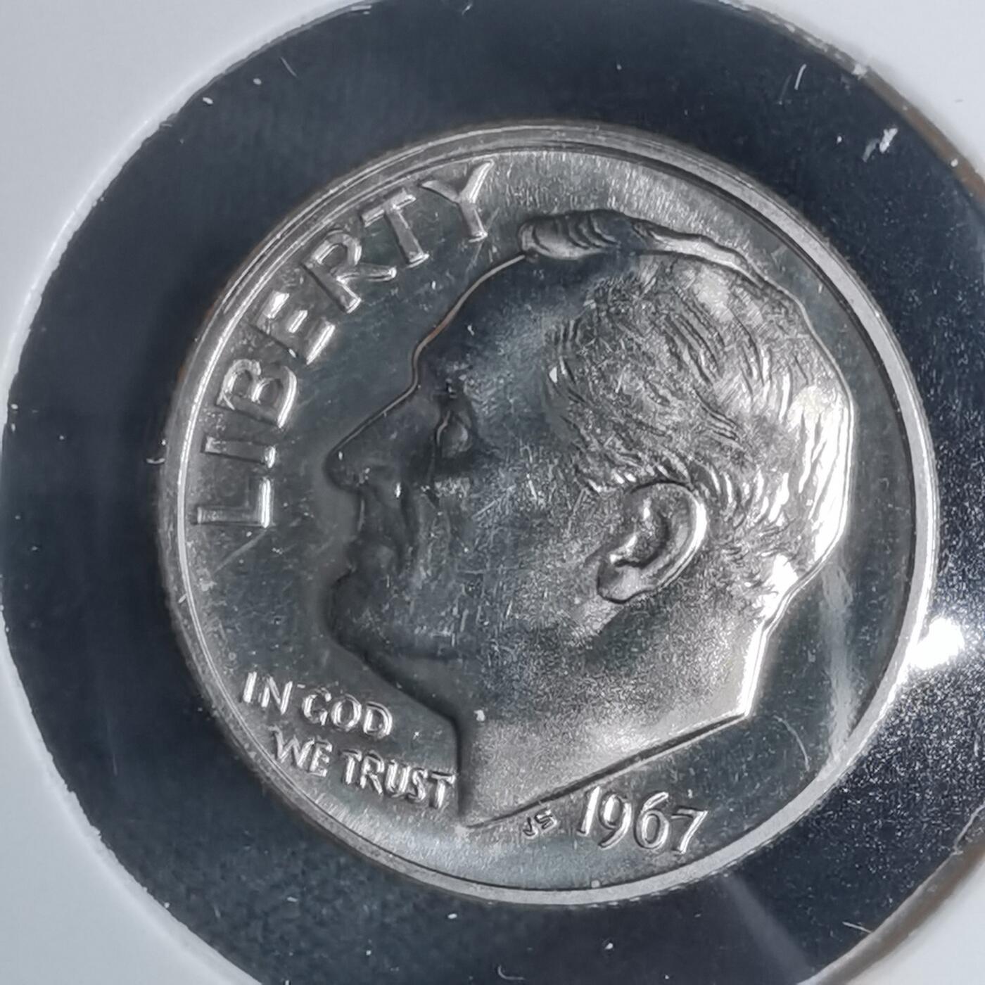 沼泽如烟--第943场 美国1967年十分精制币