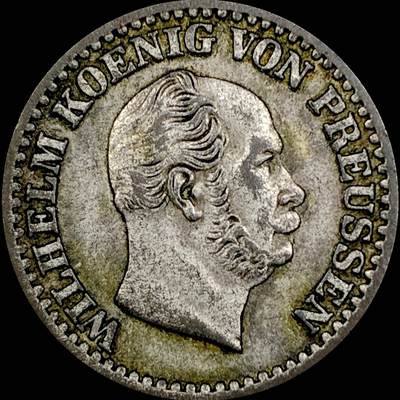 【雨安】【直播拍卖】【世界币章121期-裸币】2025-12-26 周五 19:30 保真 - [裸币德国] Germany 德国 德意志 普鲁士 1格罗申 1869年