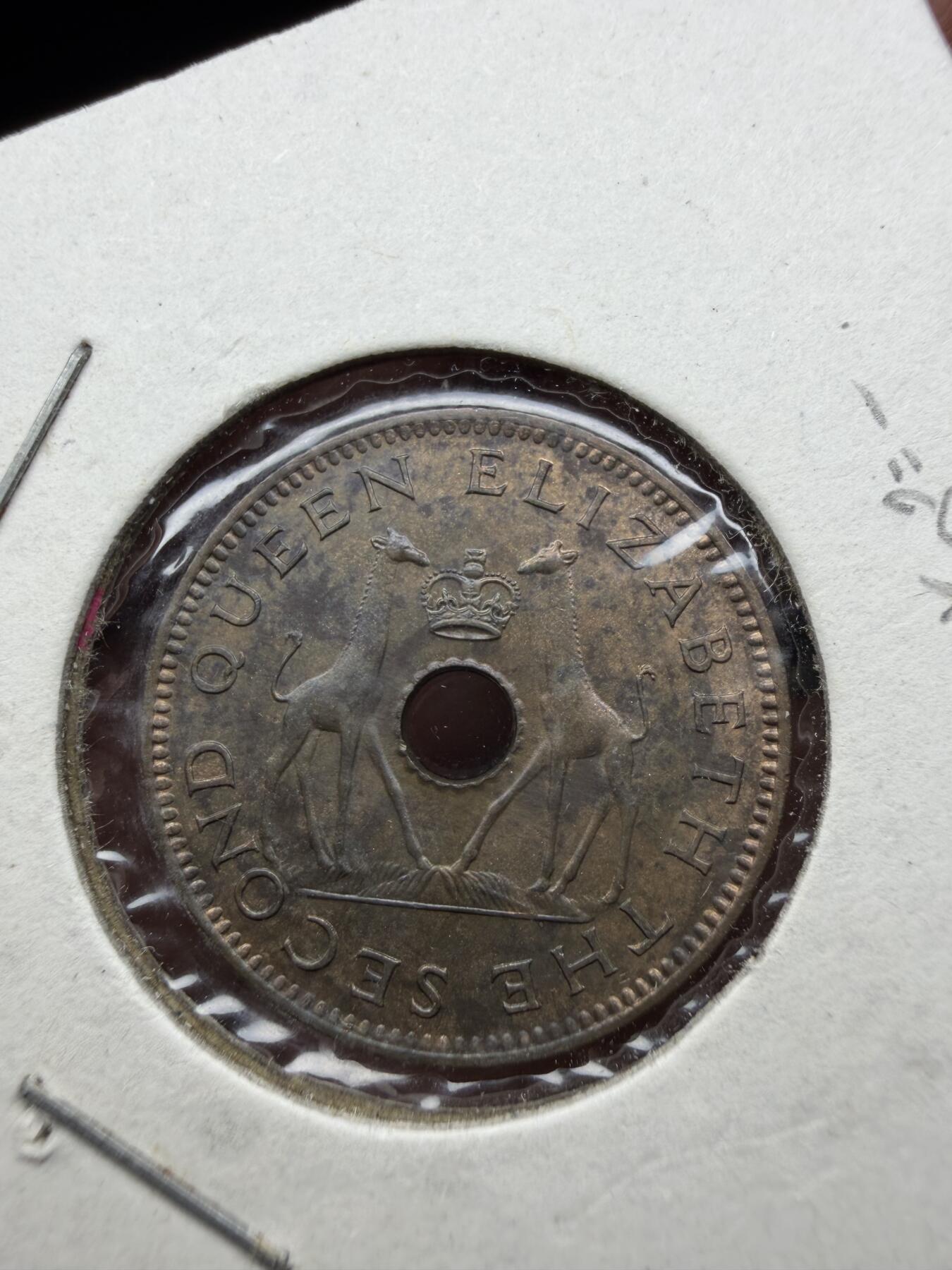 2025年集古藏今外币拍卖第十一期-第4场—（总第294拍），可以寄存60天，满160元包邮。 1958年罗德西亚和尼亚萨兰半便士