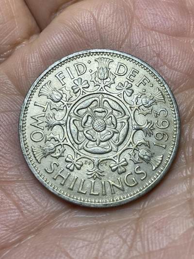 2025年第一百四十场(总第一百六十六场）外国好品散币场(免佣金) - 英国🇬🇧1963年2先令(伊丽莎白二世青年桂冠，第二版)