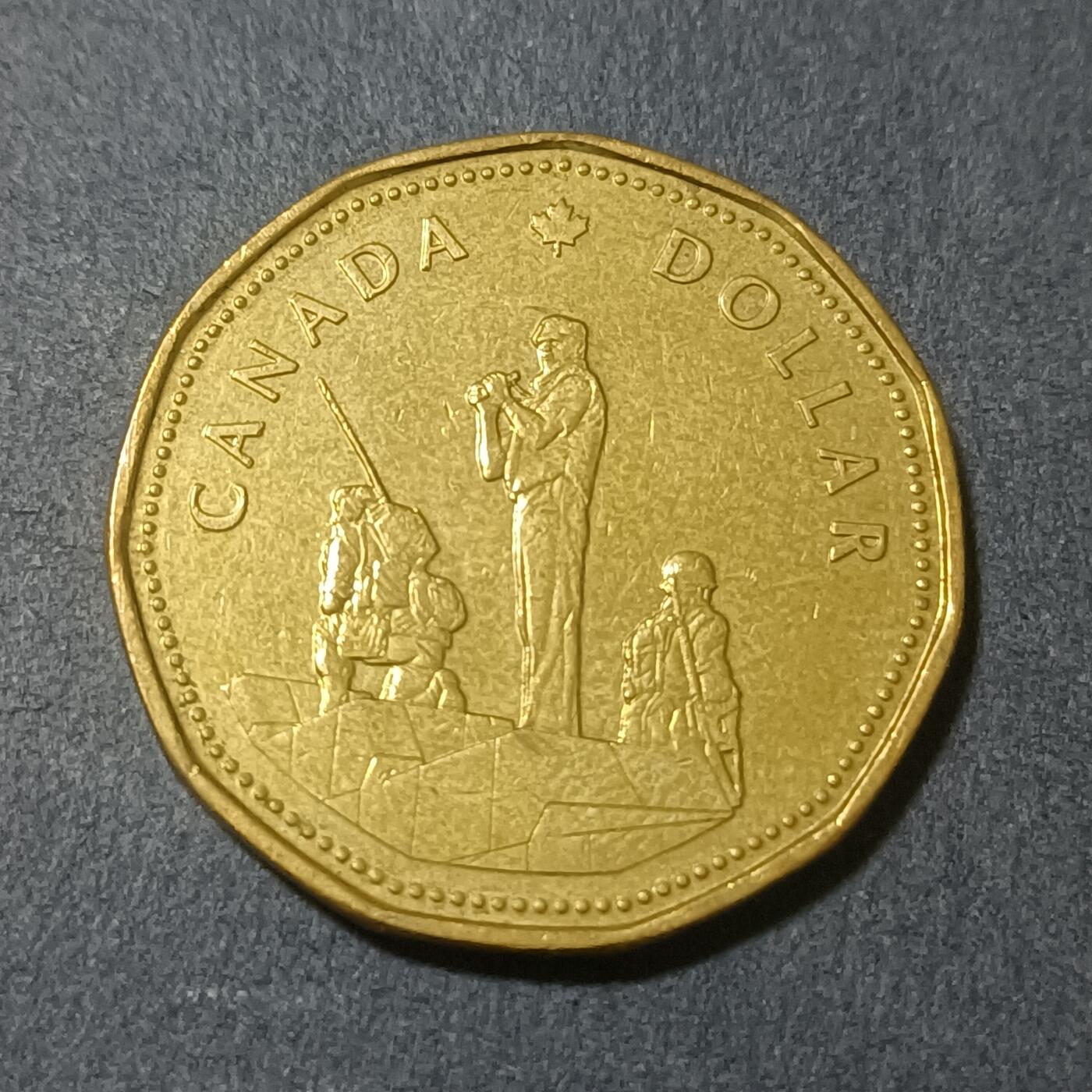 【游宝包邮场】蛇年第102期 英系国家硬币 加拿大-1元 1995年