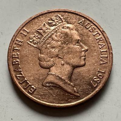 🌹外币初藏🌹🐯2025年第145场  每周二四六晚8️⃣点 接代拍 - 澳大利亚1987年中年一分