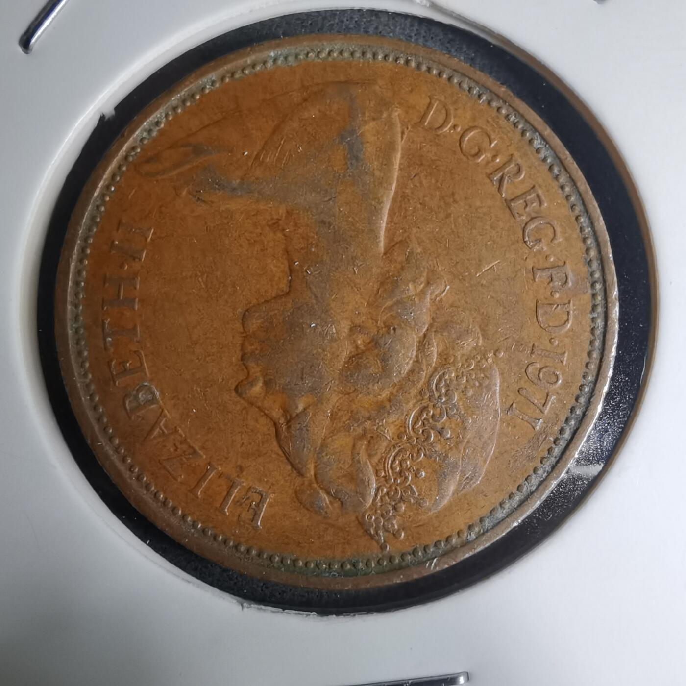 沼泽如烟--第945场 英国1971年2便士