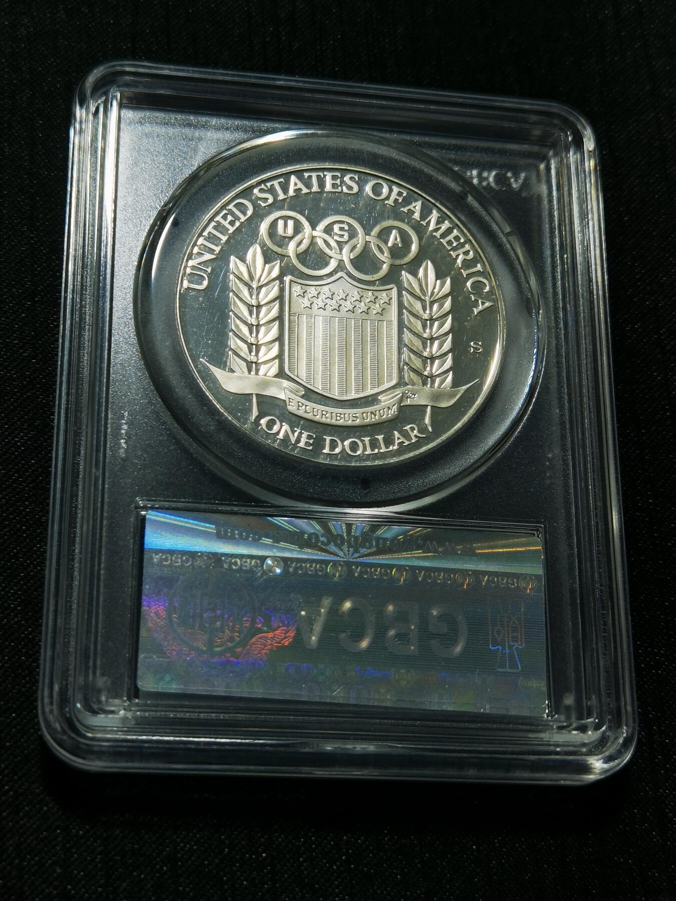 天下钱庄专场欢迎参拍 美国奥运会一美元银币