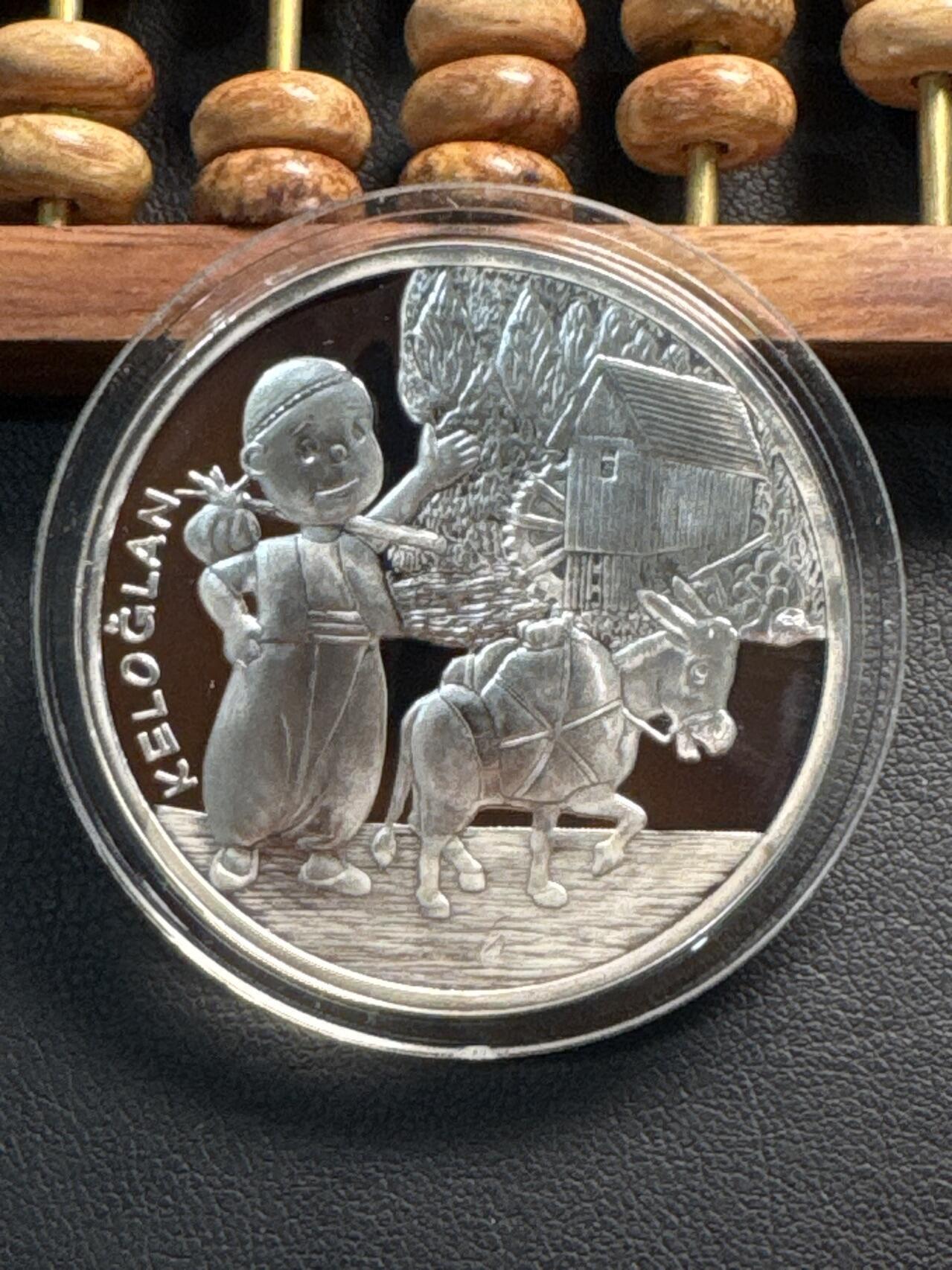 ❤️【币观天下】❤️ 第336期钱币拍卖- 2025.12.26周五晚上6点半场-长期征集拍品 土耳其2019年民间故事小毛驴精制纪念银币发行量3000枚31.1克带证书